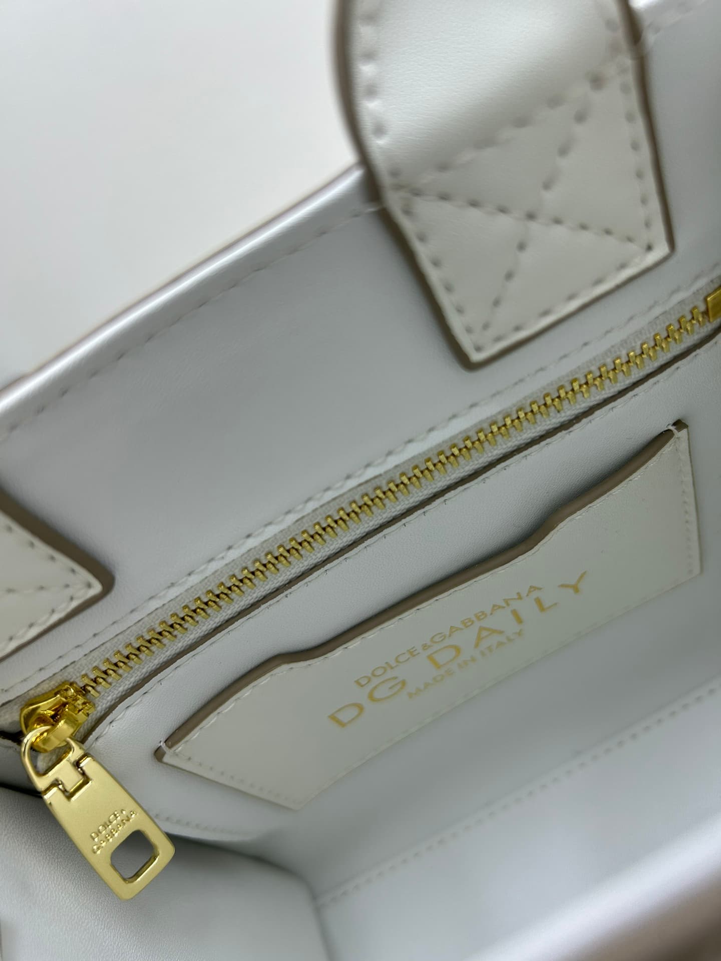 Dolce & Gabbana Mini DG Daily Tote Bag White Calfskin High