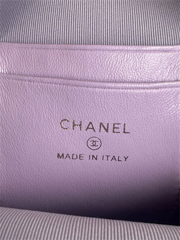 Chanel Mini Backpack Grained Calfskin Gold-Tone Metal AP3753 Purple A