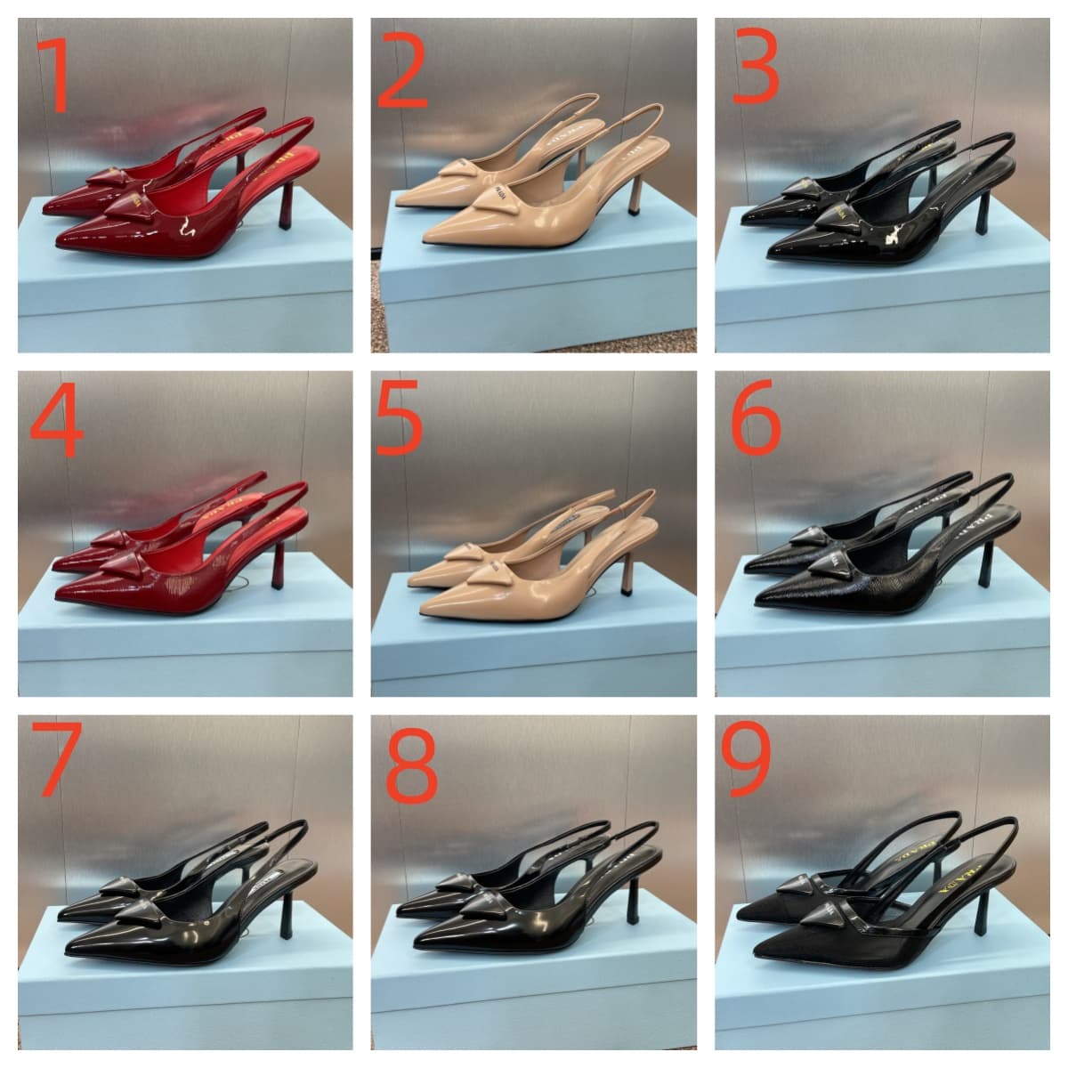 Prada Ivory Patent leather slingback pumps Shoes Women