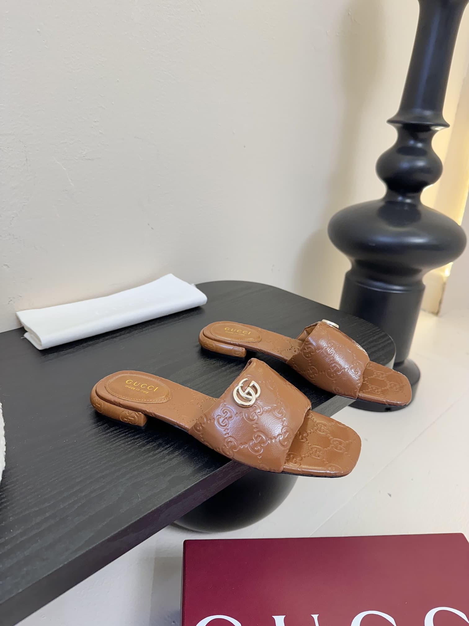 Gucci slide sandal with Double G Shoes Women