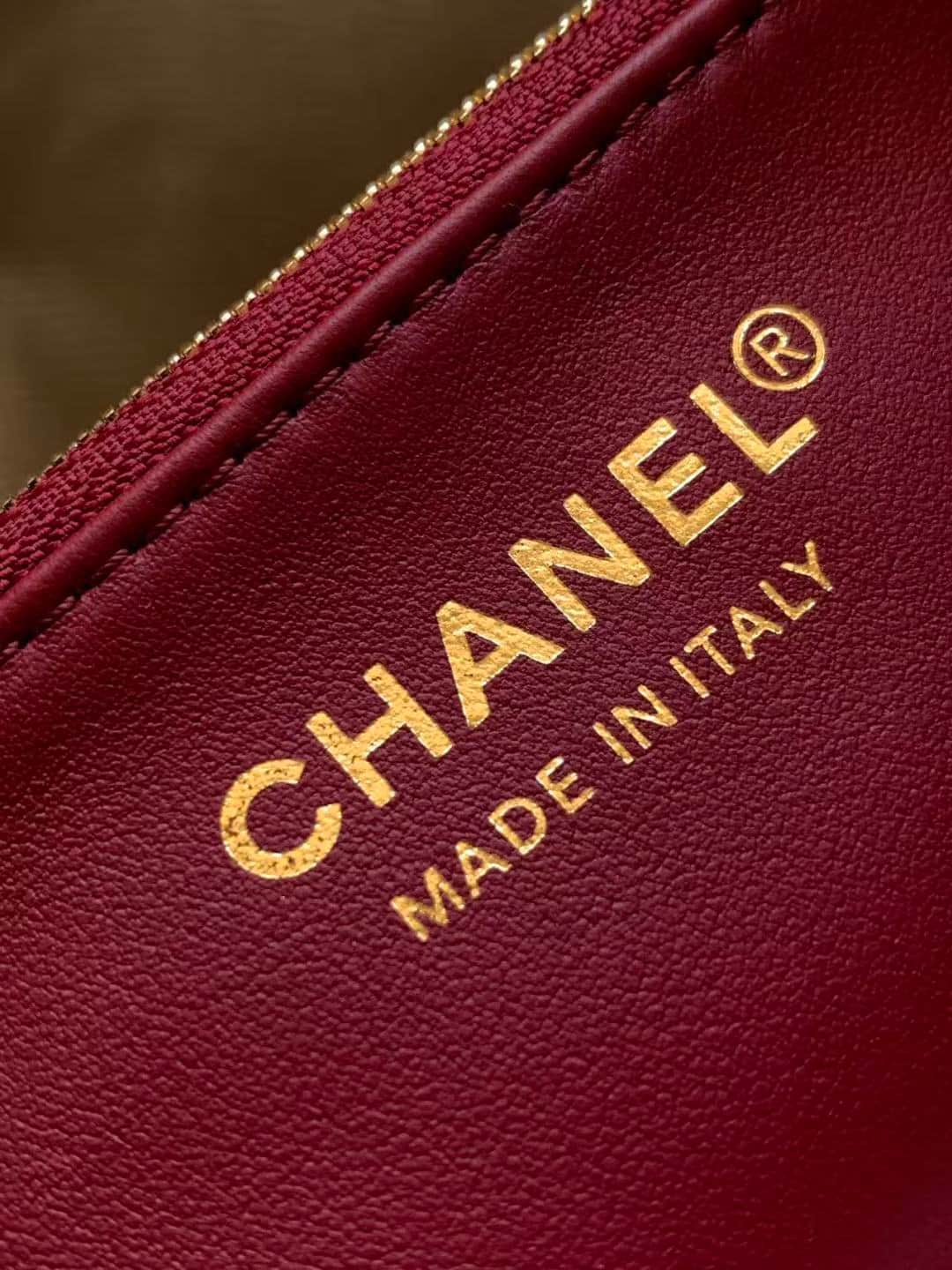 Chanel Bucket Bag Calfskin Leather & Gold-Tone Metal Black AS6584 A