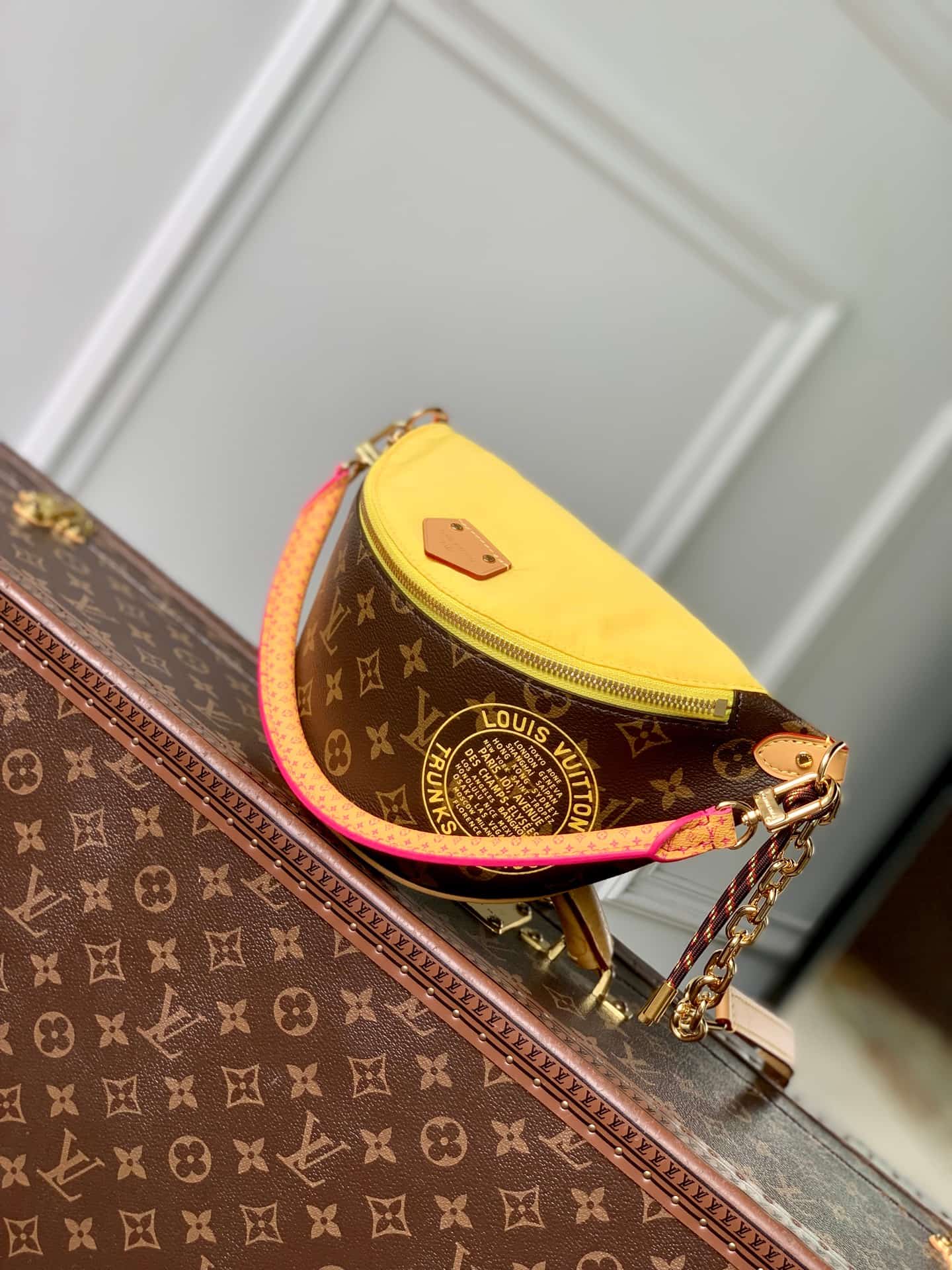Louis Vuitton Bumbag Monogram Yellow Coated canvas M27237 High