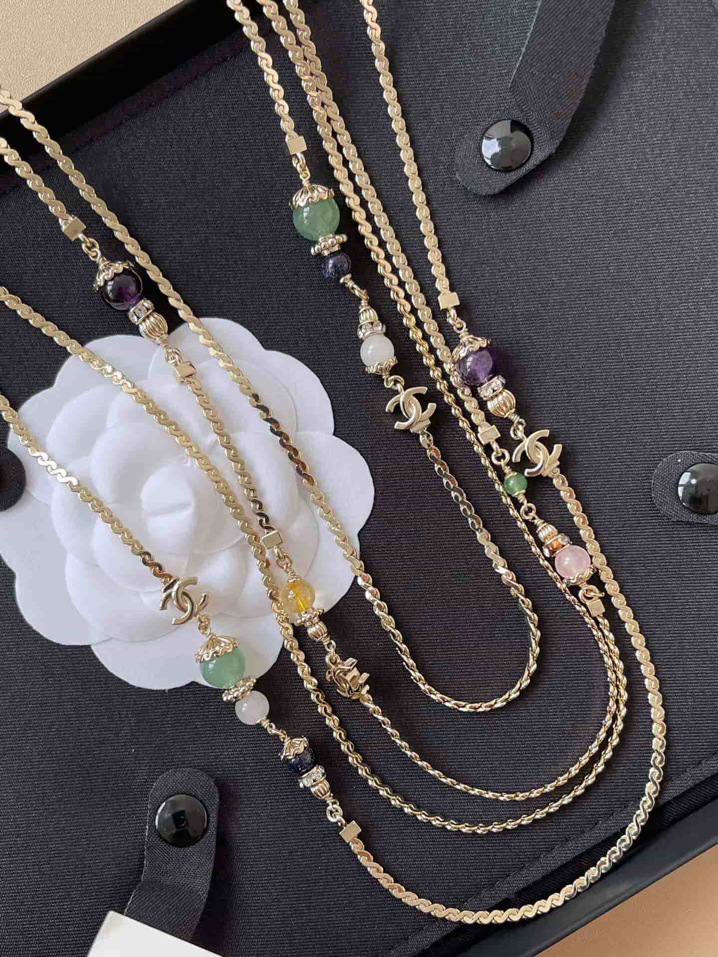 Chanel Long Multistrand Necklace High