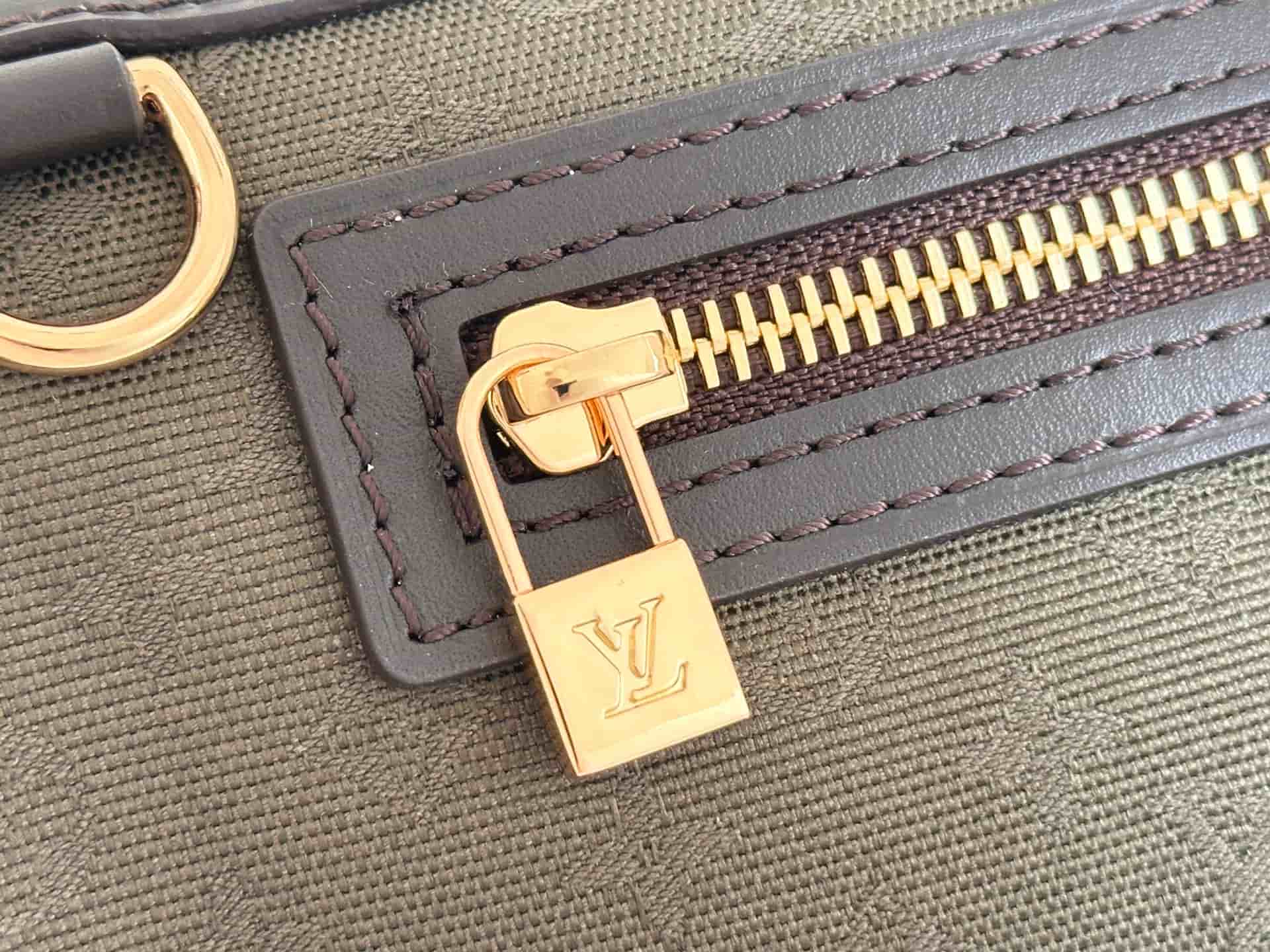 Louis Vuitton Mini Lin Pochette Kathleen Monogram Canvas Olive Green M92332 High