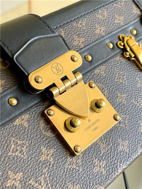 Louis Vuitton PETITE MALLE East West Monogram coated canvas M20847 Anti-Gold High