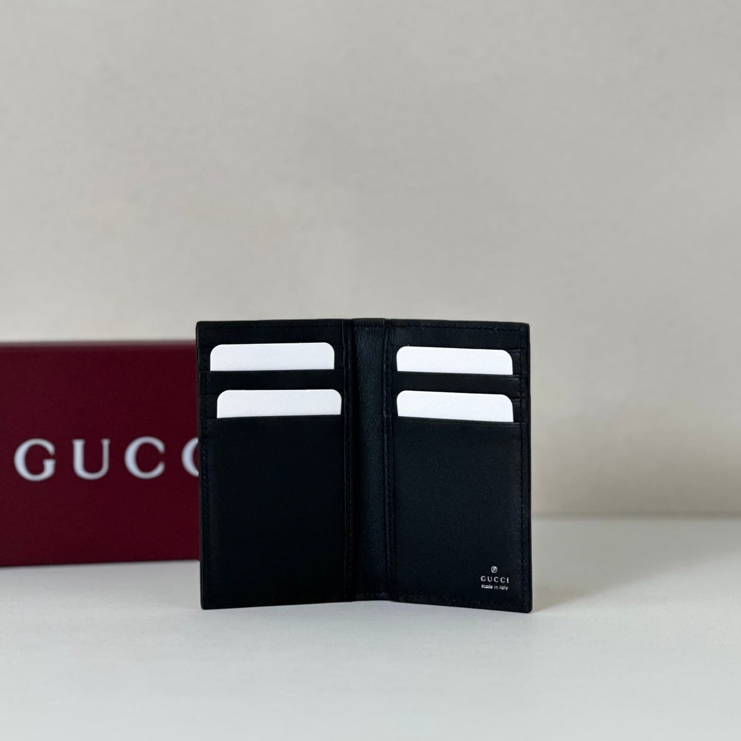 Gucci Long card case with Horsebit 846951 Black leather High