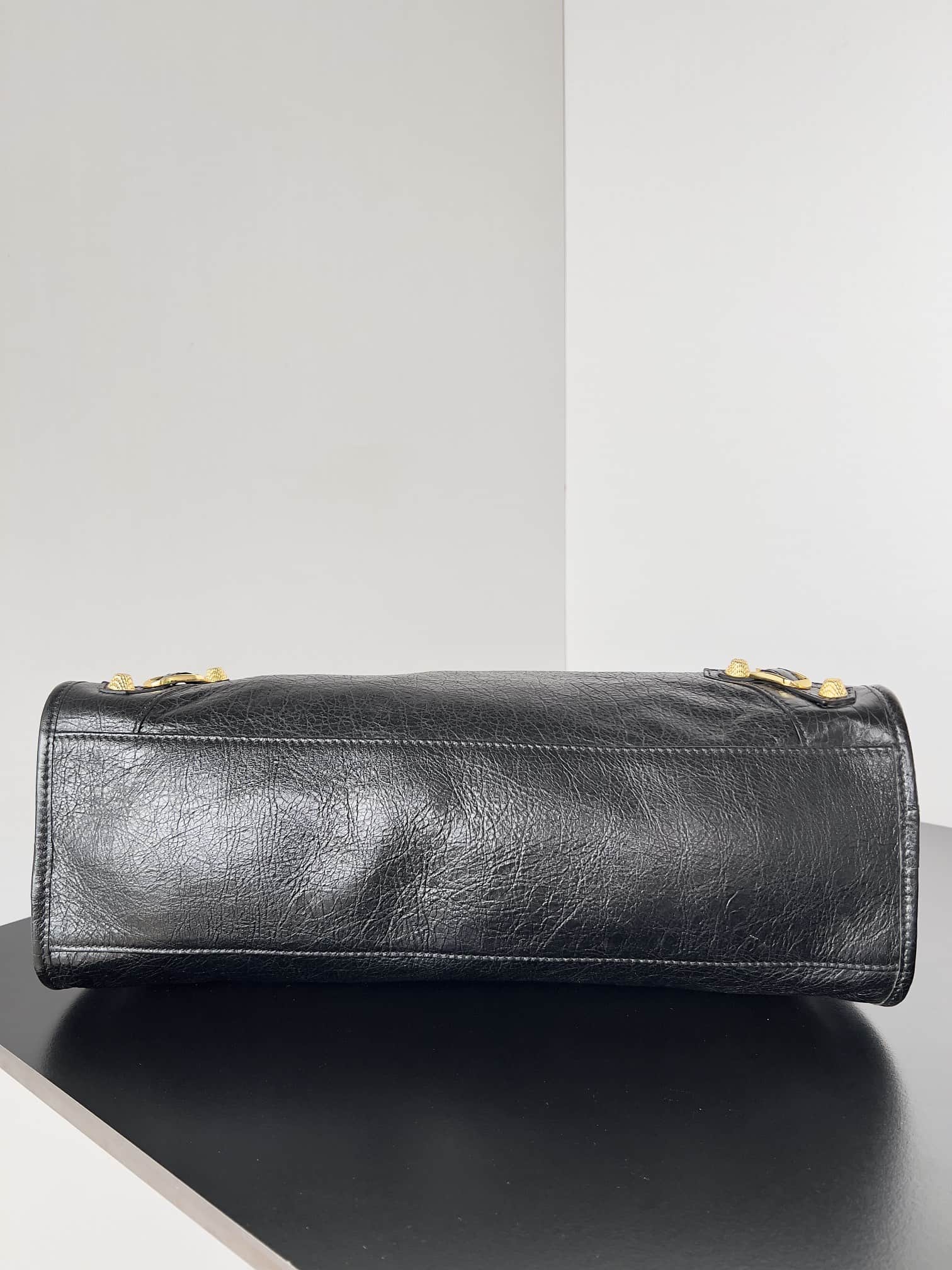 WOMEN'S LE CITY MEDIUM BAG Gold Metal Black High