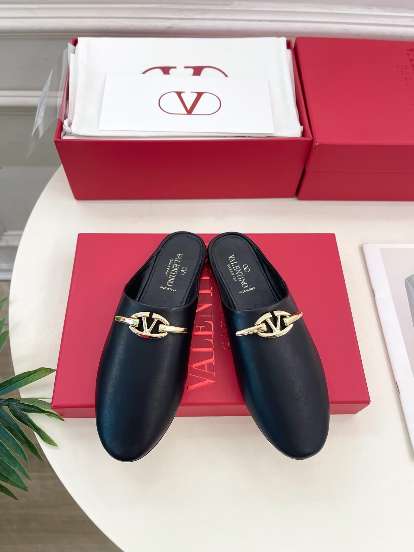 Valentino Garavani VLogo Signature leather mules Shoes Women