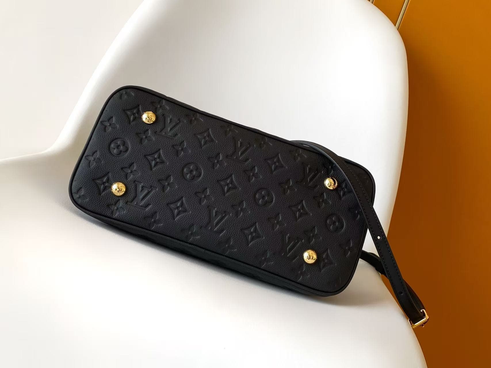 Louis Vuitton Alma PM Black Monogram Empreinte Leather M26489 High