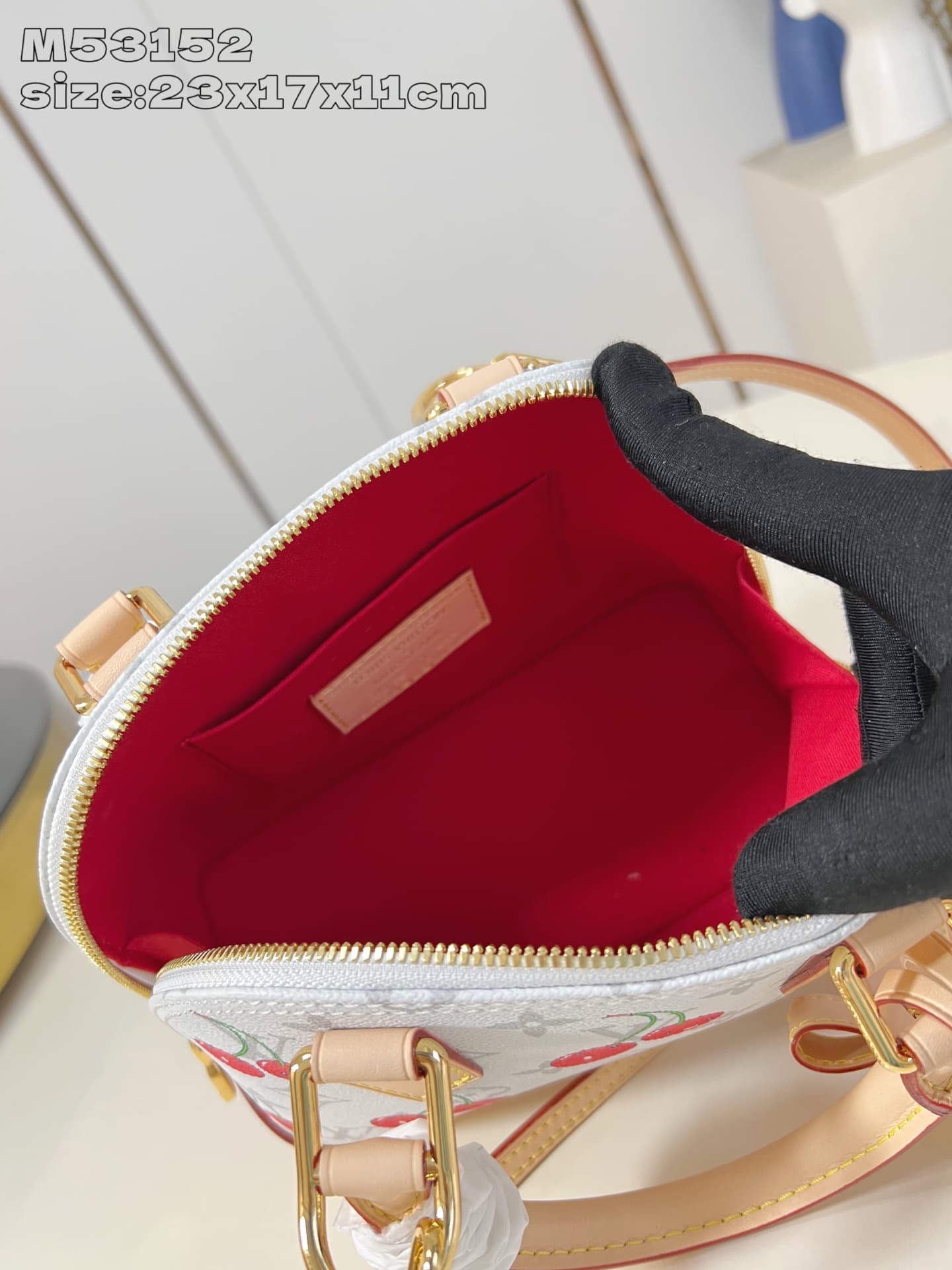 Louis Vuitton x Murakami Alma BB Monogram cherry coated canvas M14234 High