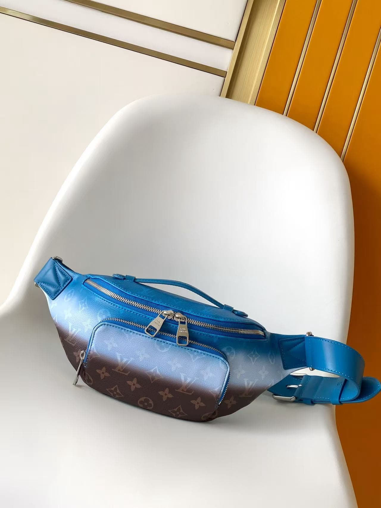 Louis Vuitton Rush Bumbag Blue Monogram Pigment coated canvas M28023 High