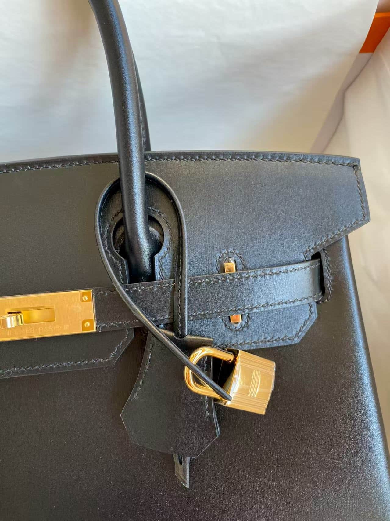 Hermes Birkin 25/30/35cm Bag Box Leather WAX High Customizing Style