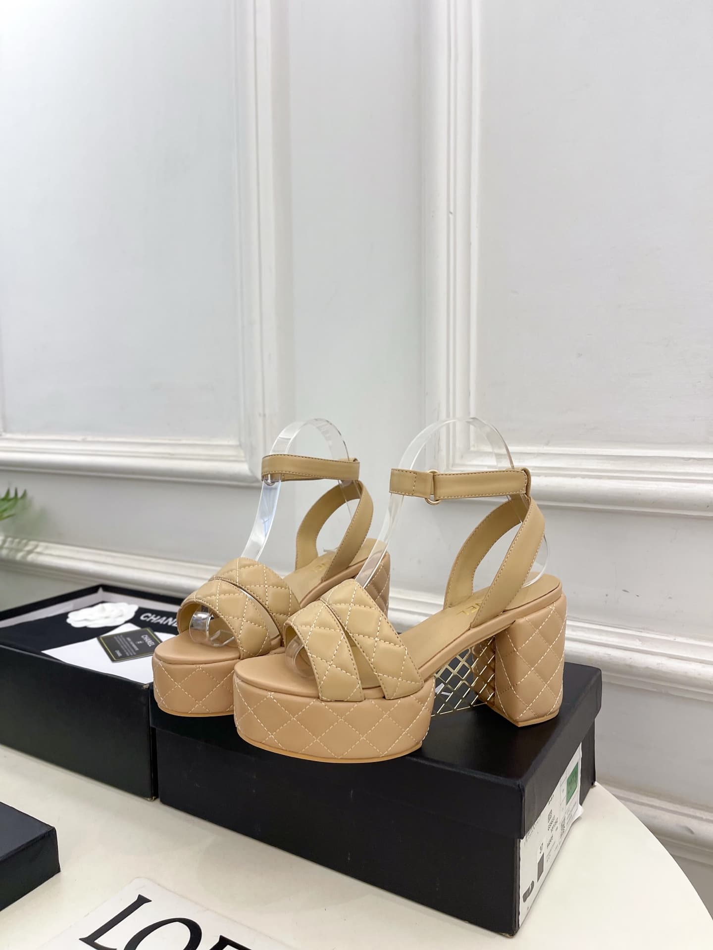 Chanel platform sandals women