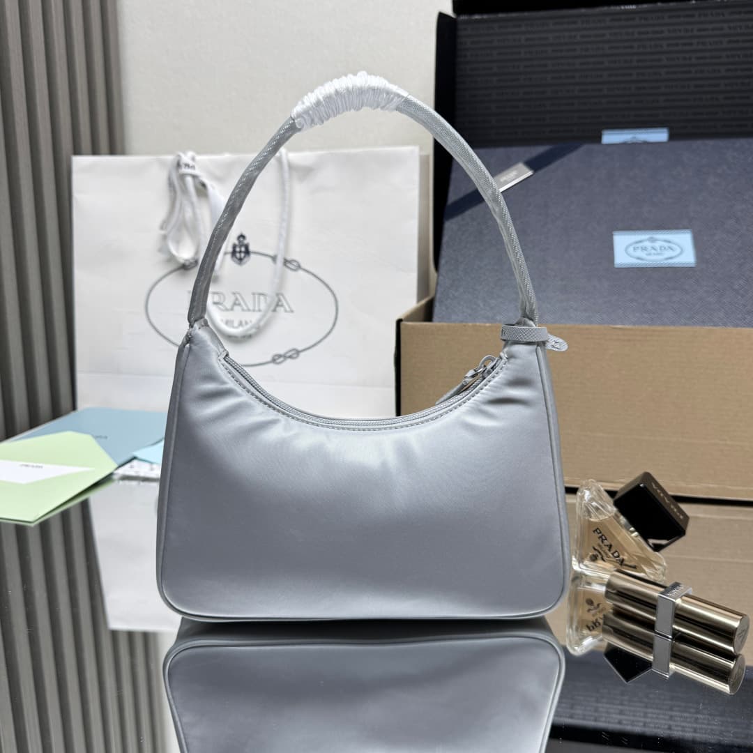 Prada Re-Nylon Re-Edition 2000 mini-bag Grey Recycled Polyamide 1NE515 High