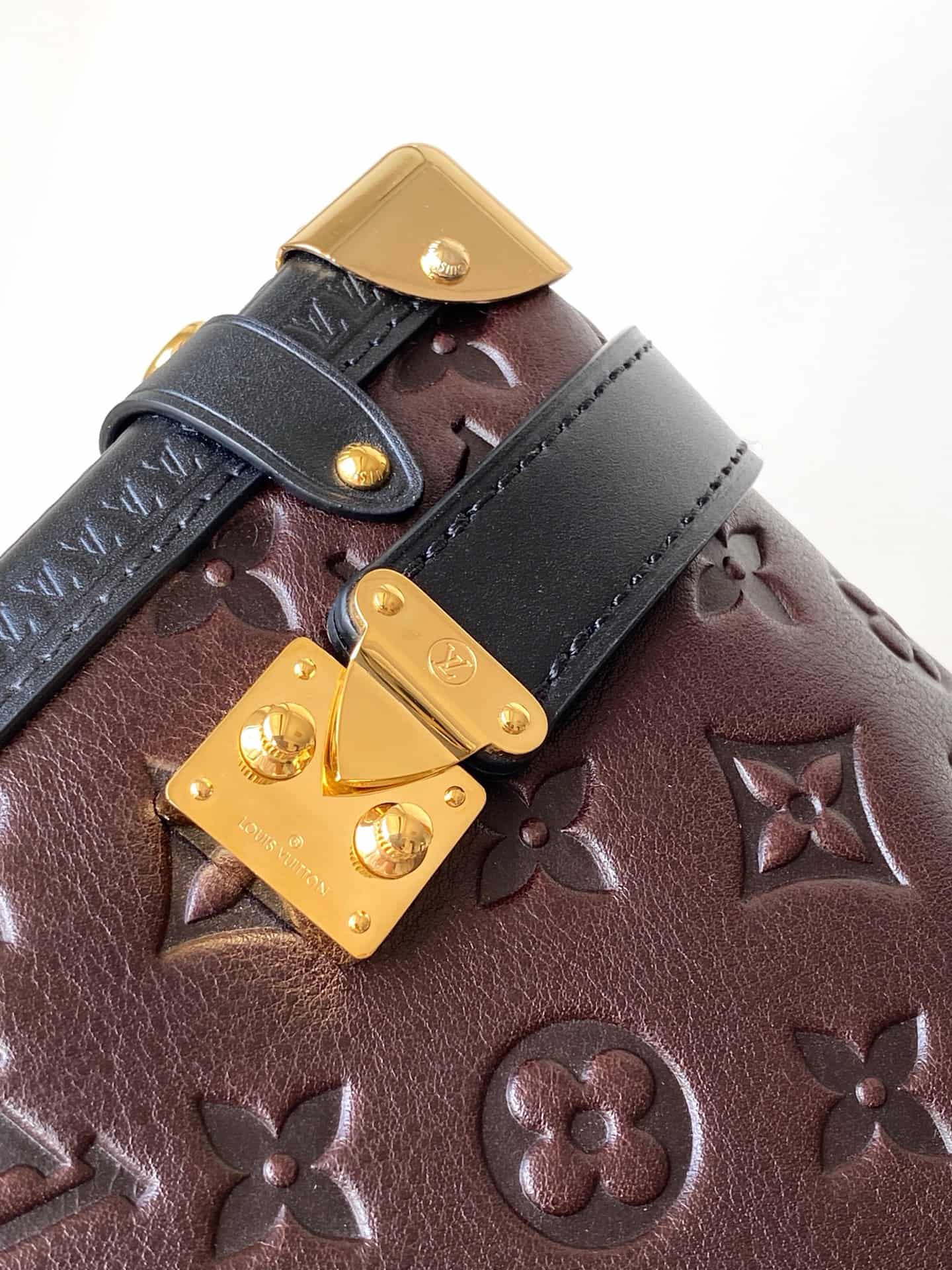Louis Vuitton Side Trunk MM Acajou Calfskin leather M26304 High