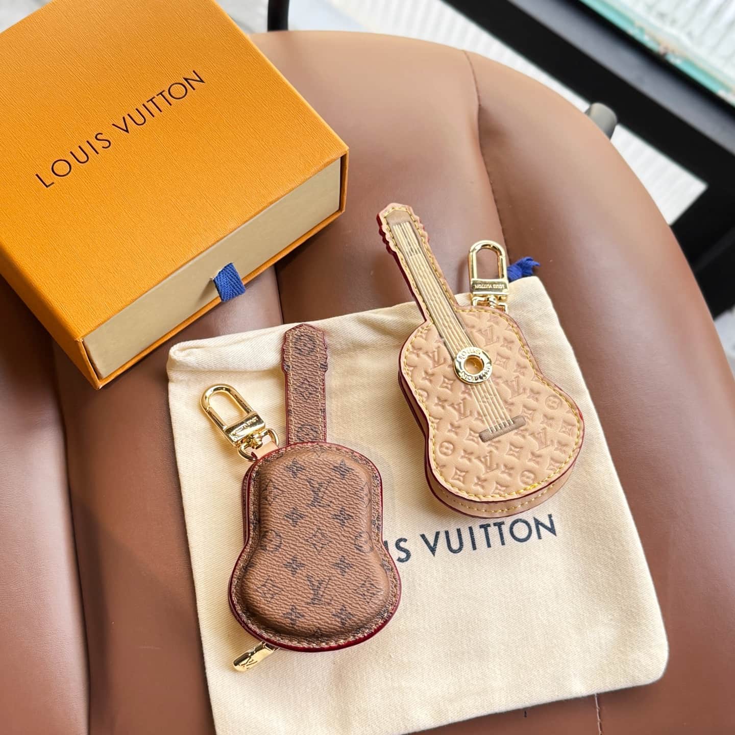 LV Guitar Pouch Bag Charm M02032