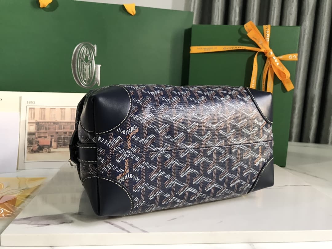 Bowling 25 Toiletry Bag Goyardine Canvas & Chevroches Calfskin High