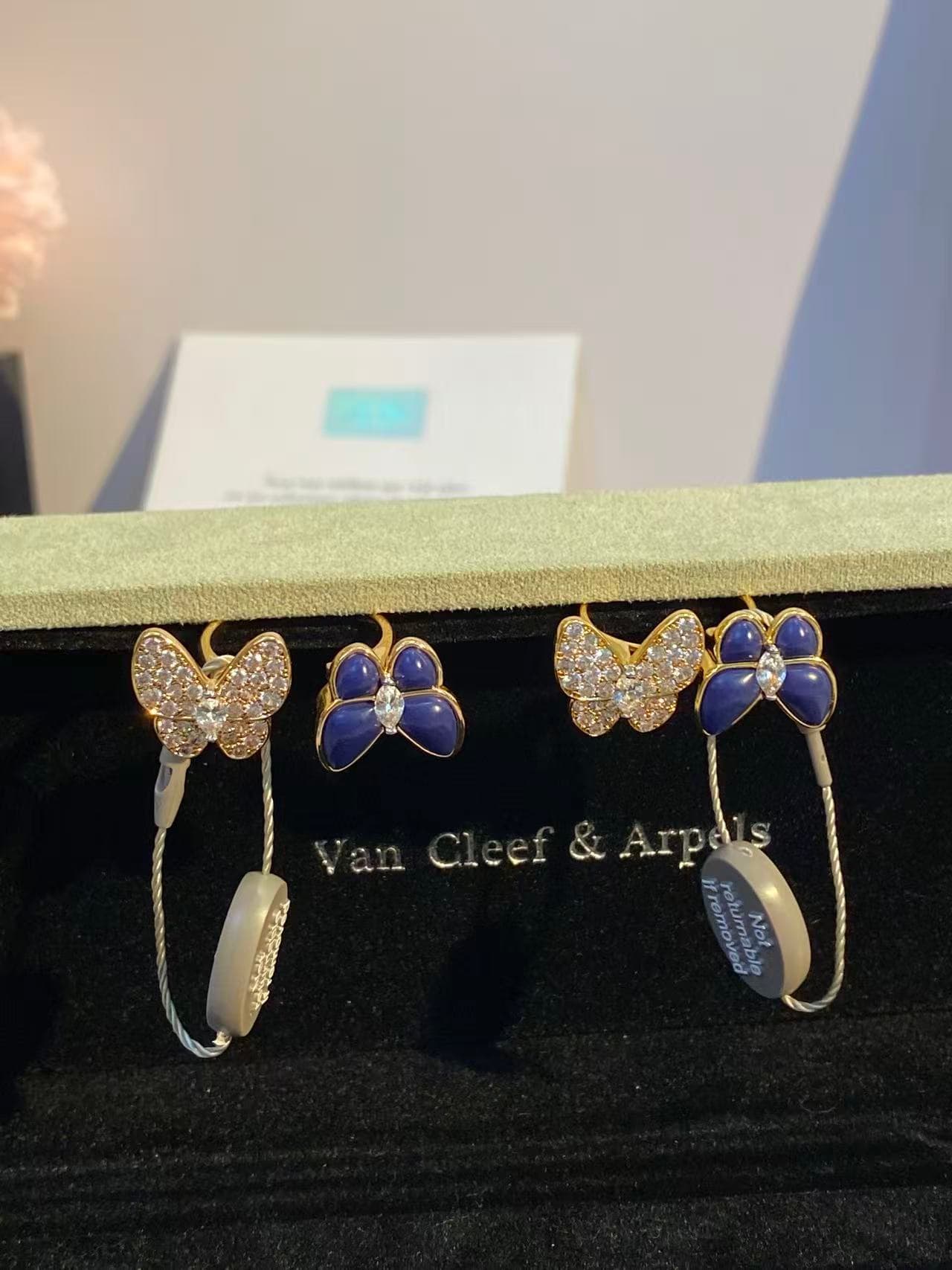 Van Cleef & Arpels Two Butterfly Ring High-end version V gold plating