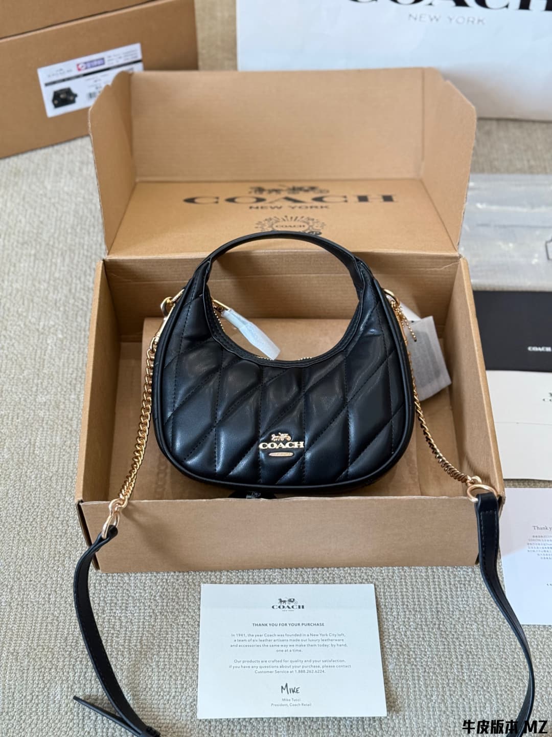 Coach Carmen Mini Crossbody Bag With Quilting