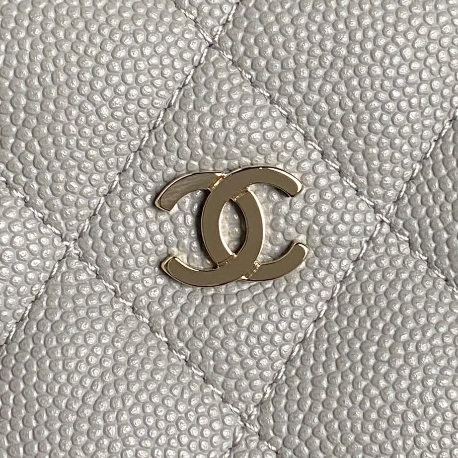 Chanel 25C Quilted Hobo Clutch on Chain Grained Calfskin & Gold Metal AP4386 A
