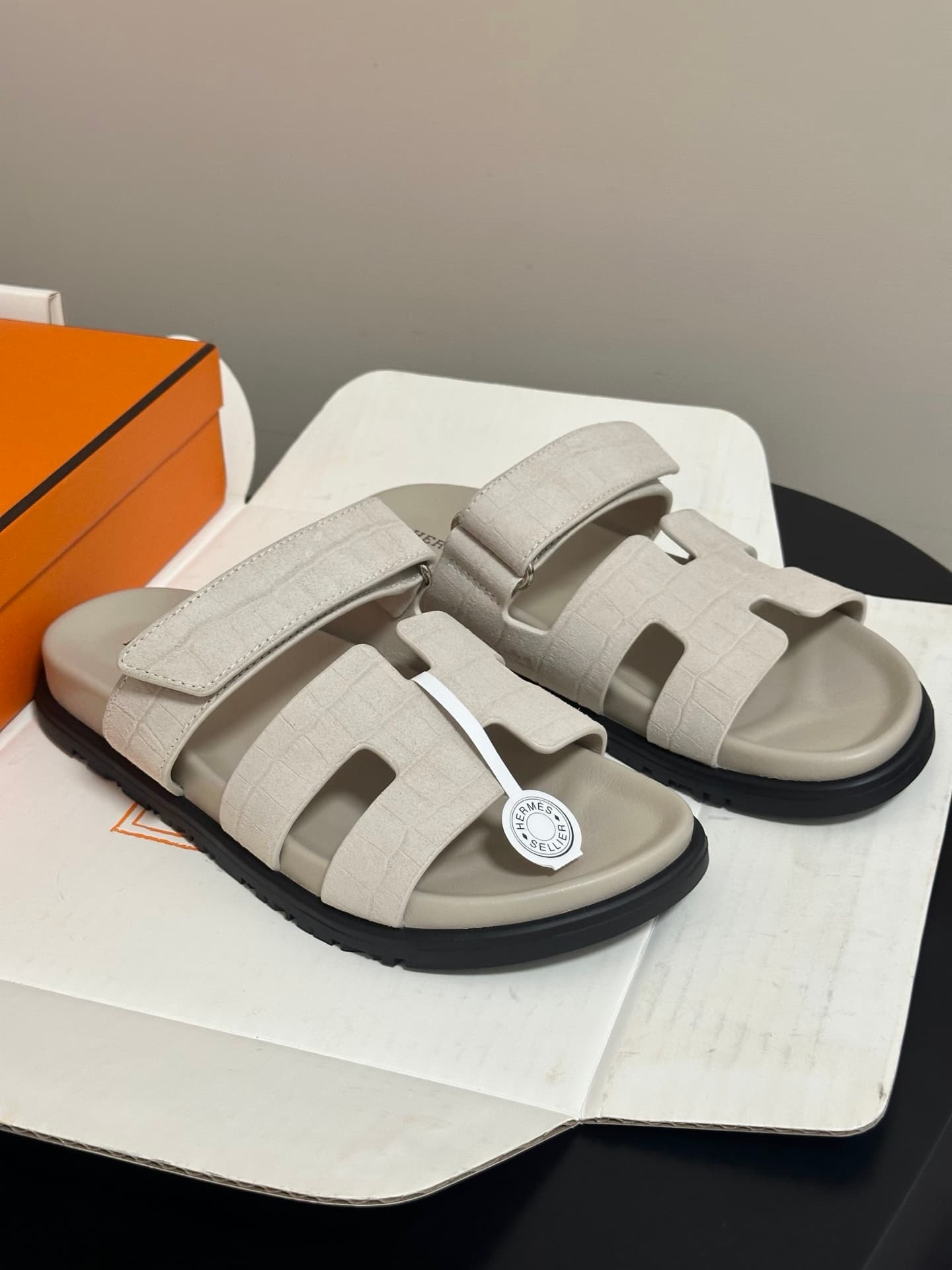 Hermès Chypre braided suede sandals Women
