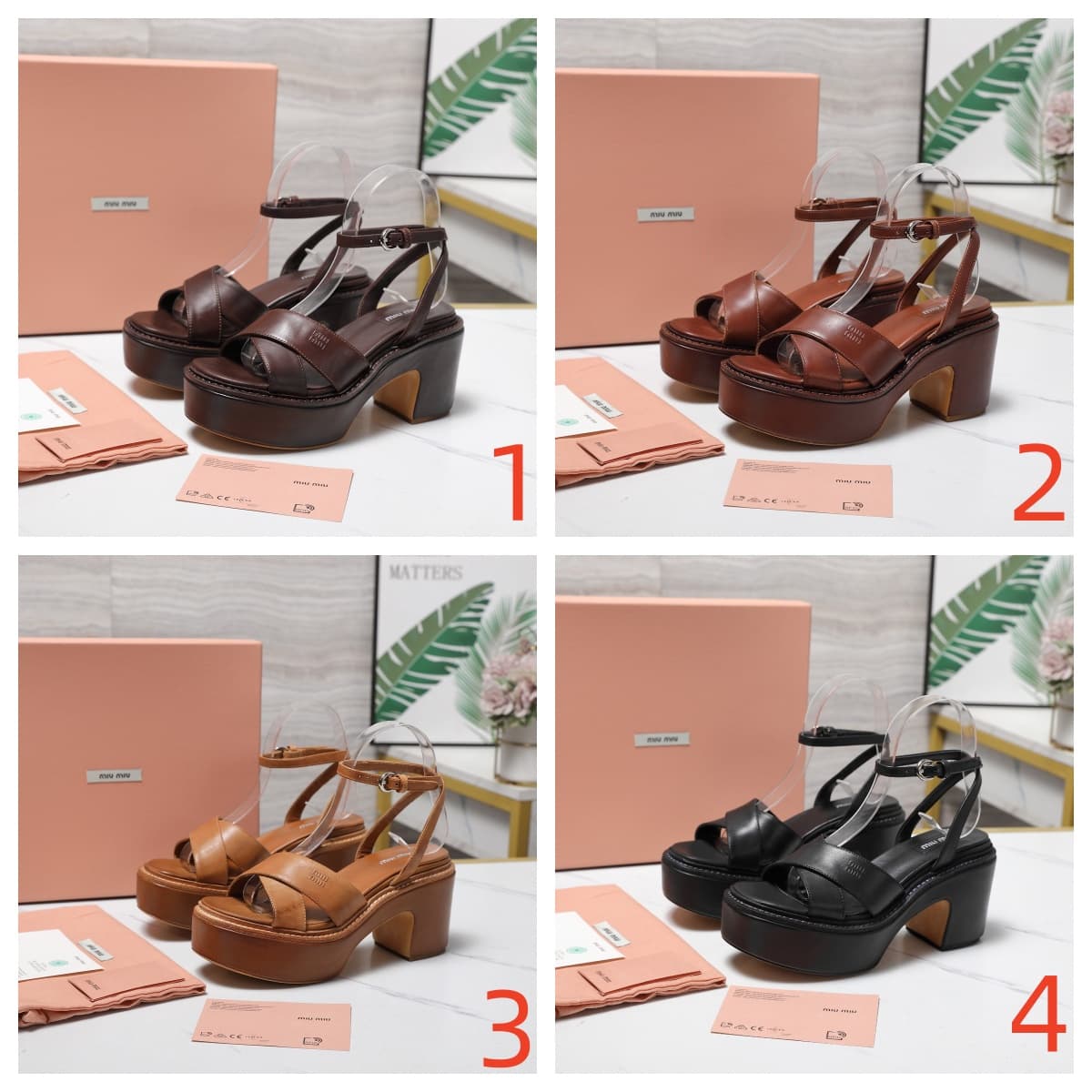 Miu Miu platform sandals women