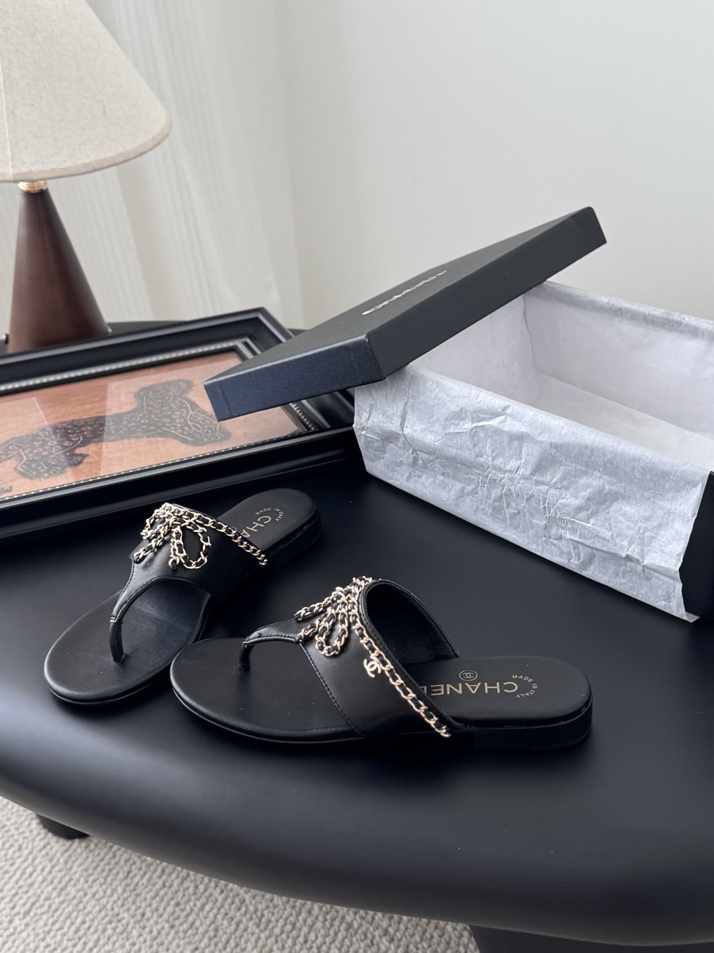 Chanel Pool Thong Mule Sandals Women