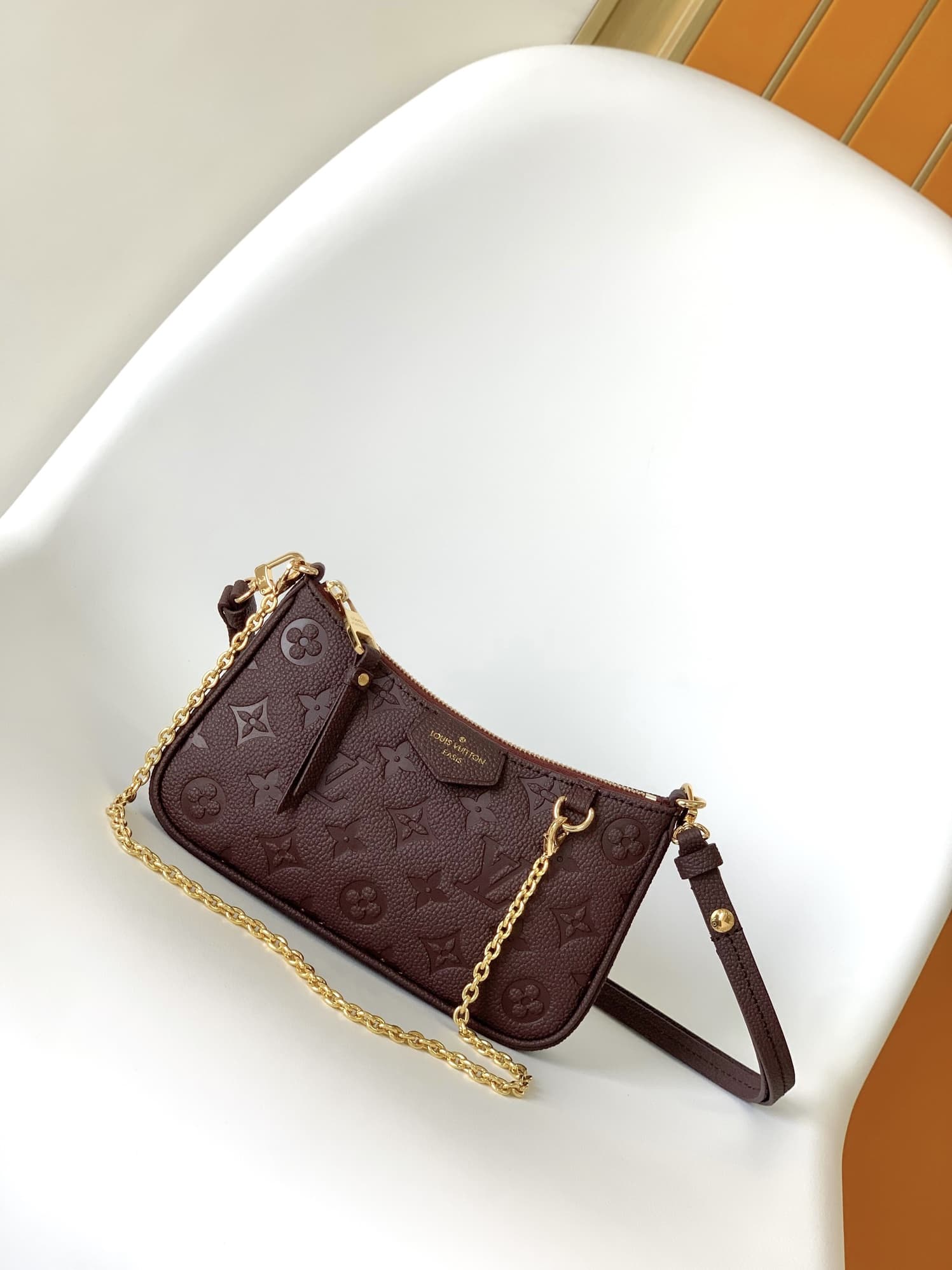 Louis Vuitton EASY POUCH ON STRAP Monogram Empreinte Leather M81862 High