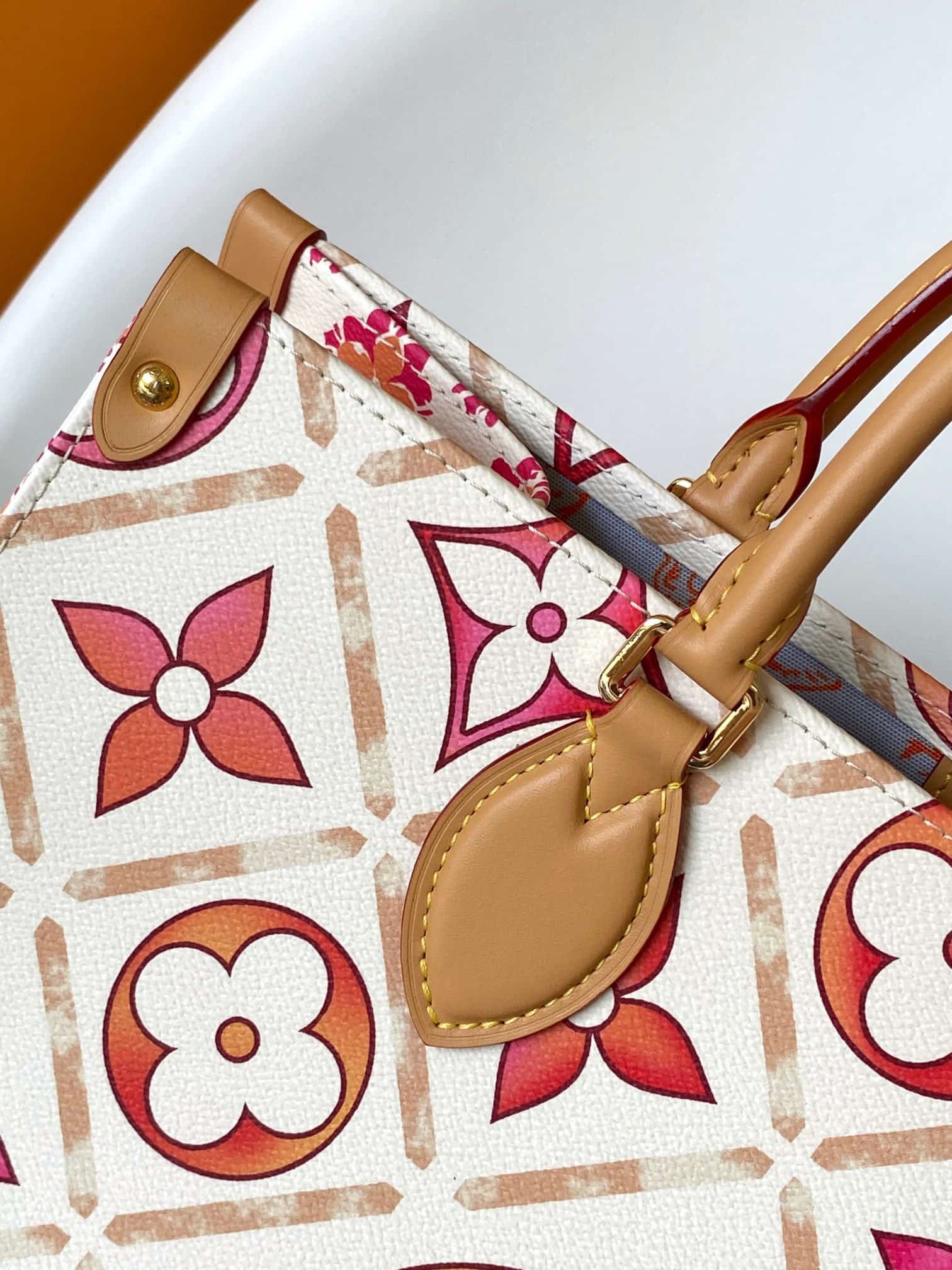 Louis Vuitton OnTheGo Tote bag  Monogram Tiles Canvas M11262 High