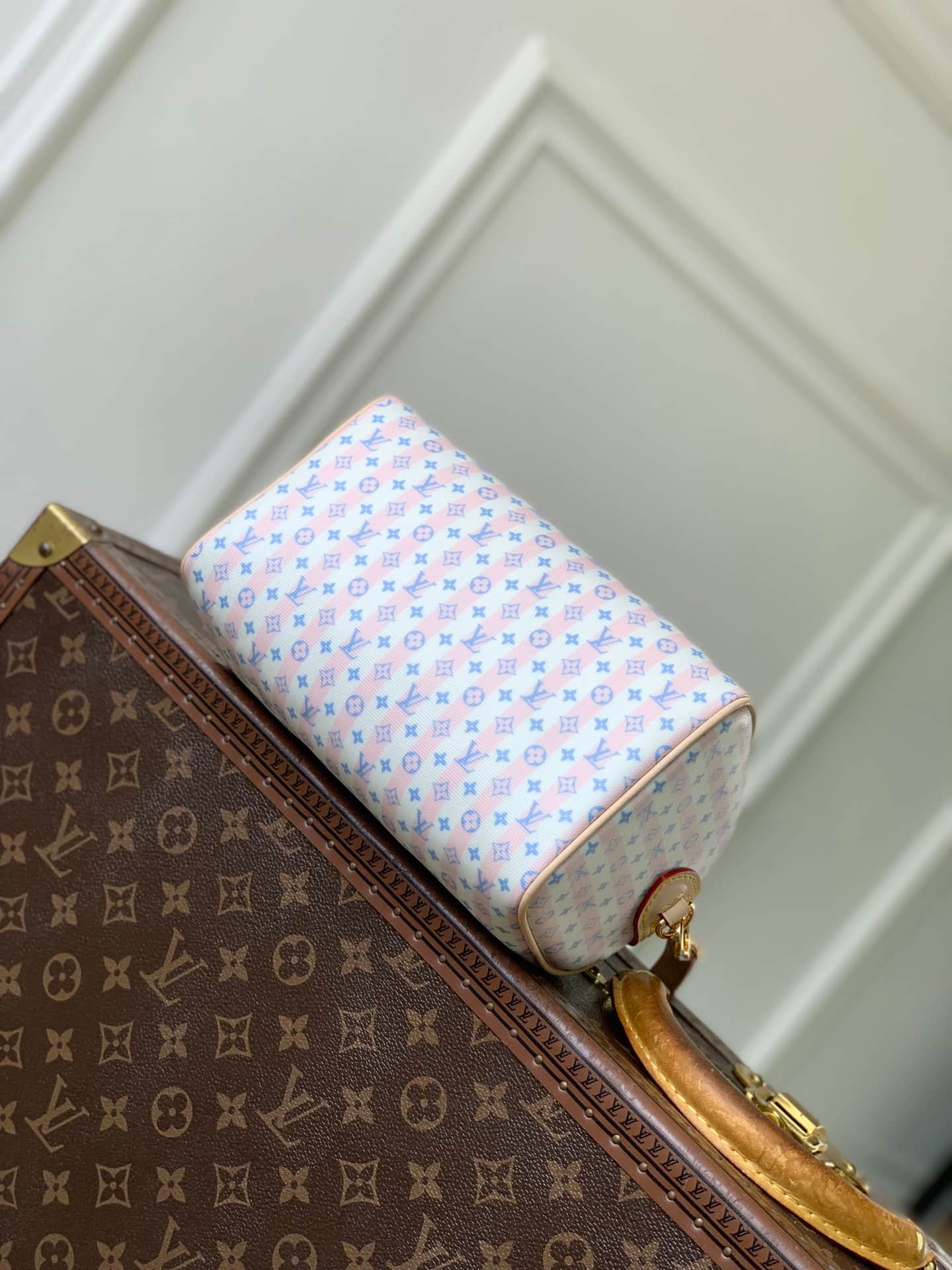 Louis Vuitton Speedy Bandoulière 20 Blue Coated canvas M28668 High