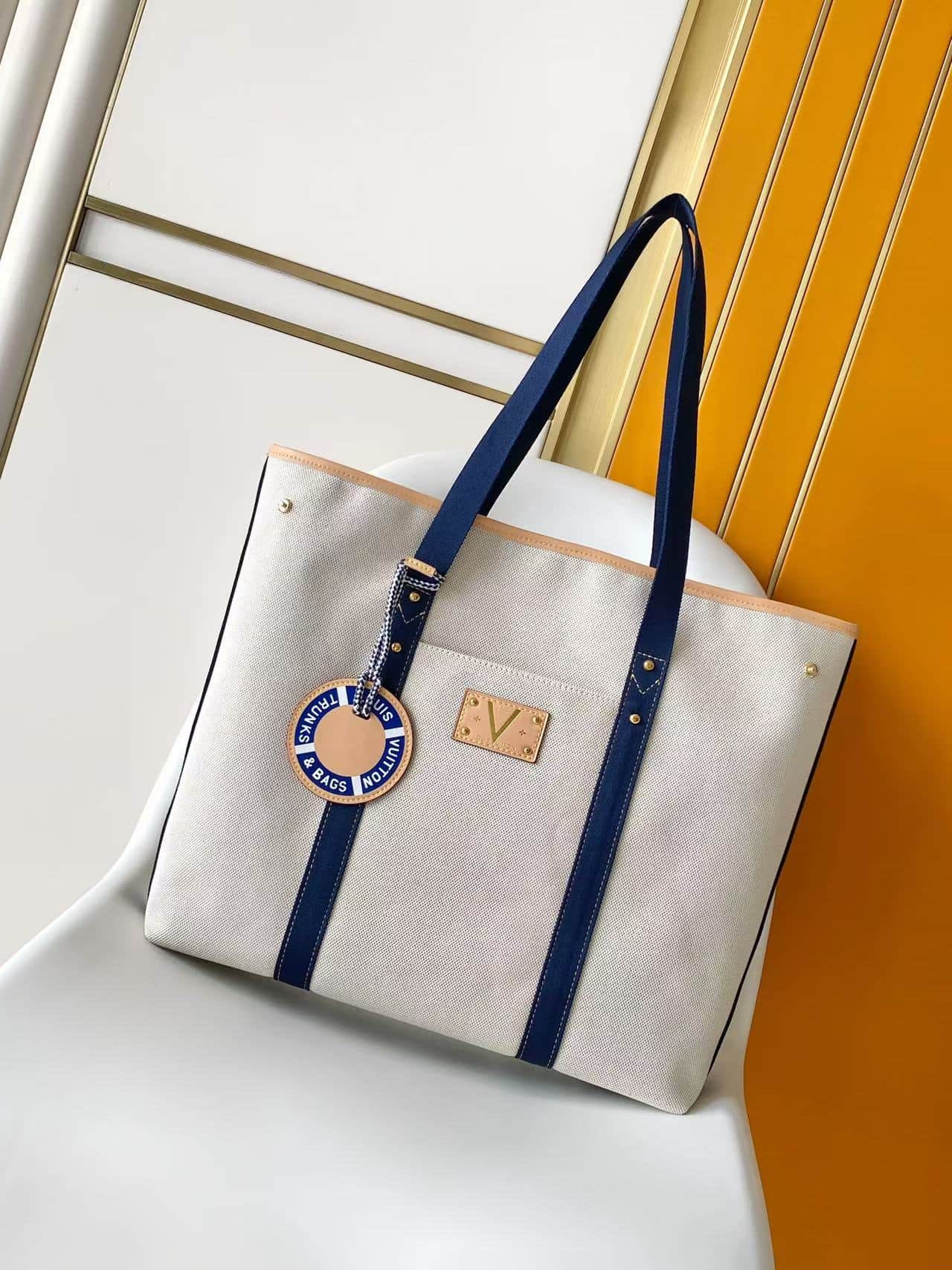 Louis Vuitton Escale Ocean Blue Organic cotton M28503 High