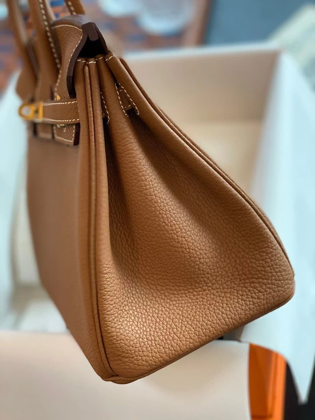 Hermes Birkin 25/30/35cm Bag Togo Leather With Veins Gold WAX High Customizing Style
