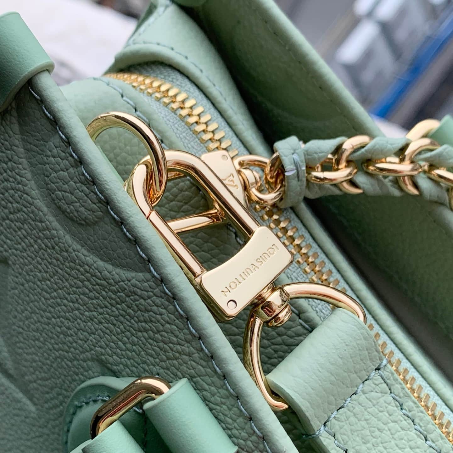 Louis Vuitton OnTheGo East-West Minty Embossed cowhide leather M2A337 High