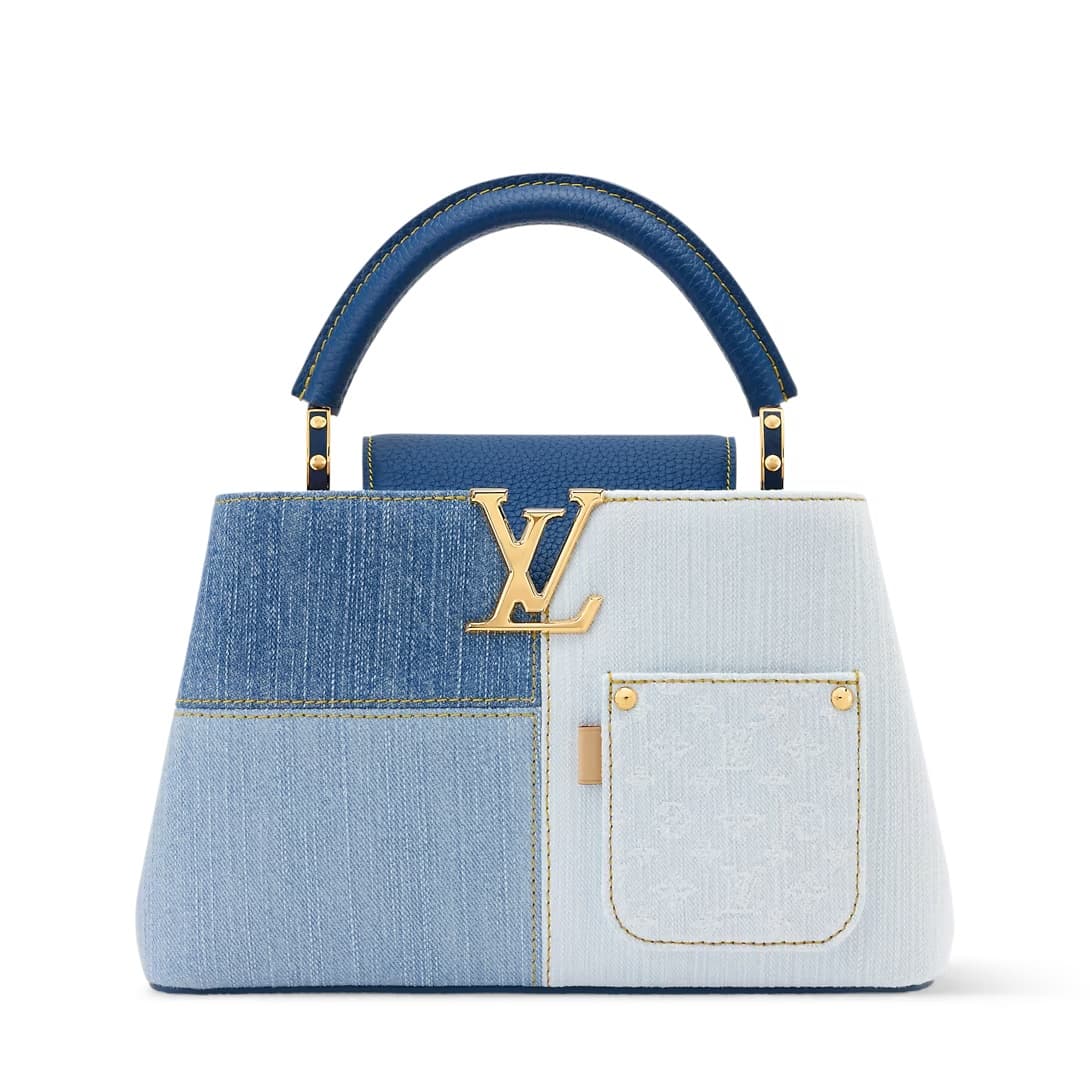 Louis Vuitton Capucines BB Blue Denim GOTS certified cotton M27302 TOP