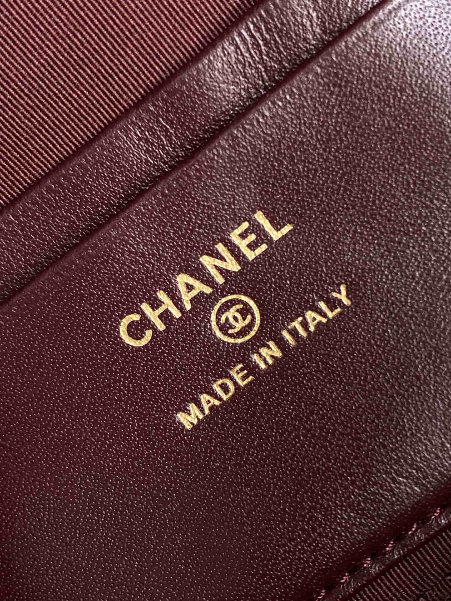 Chanel VANITY WITH CHAIN AP4407 Grained Calfskin & Gold-Tone Metal Black A
