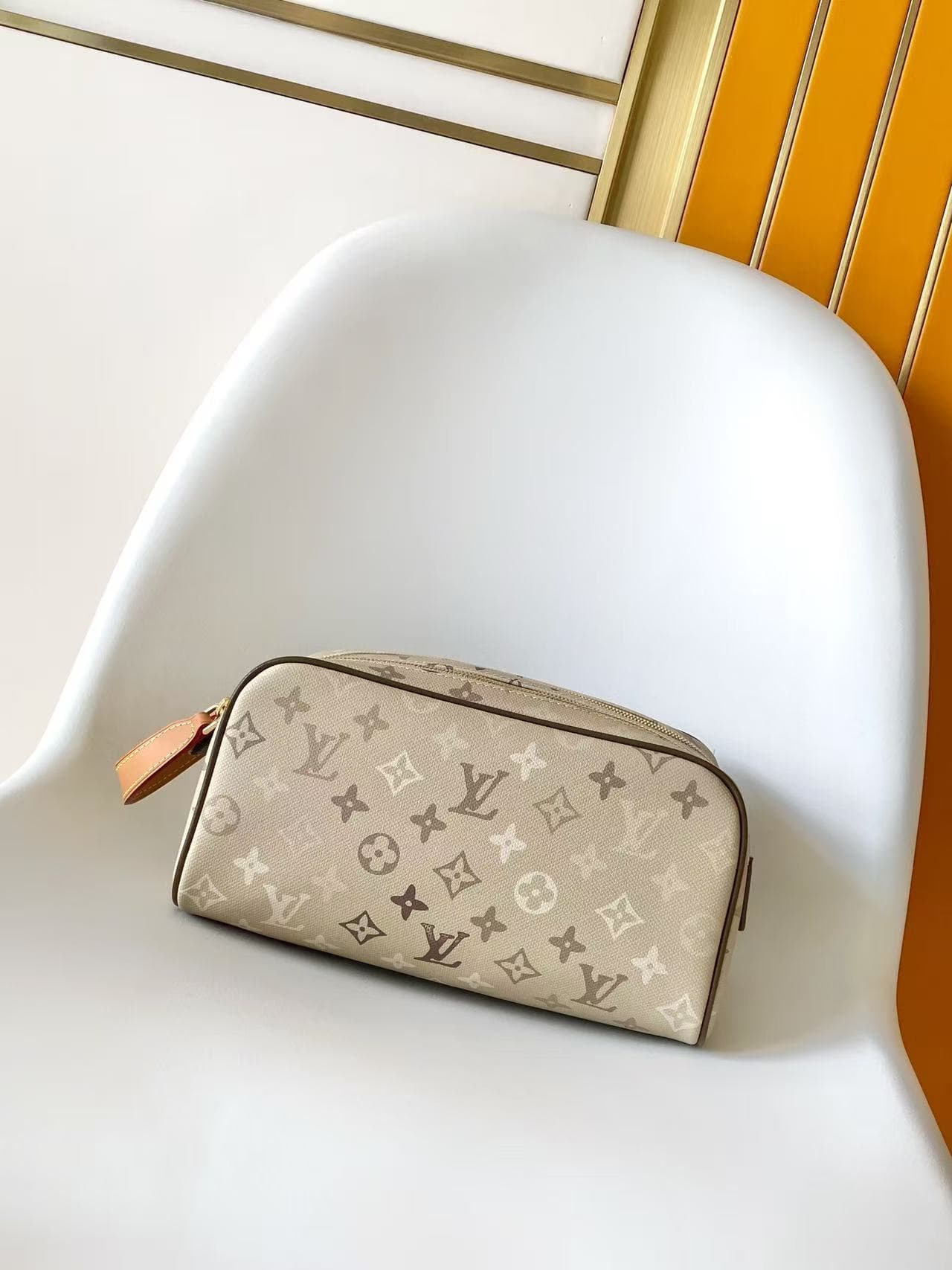 Louis Vuitton Dopp Kit Sand Beige Monogram Surplus coated canvas M29161 High