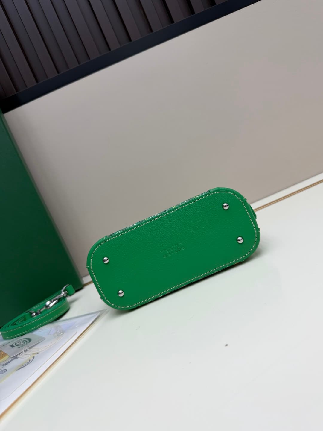 Goyard Vendôme Nano bag in Goyardine coated canvas Green High