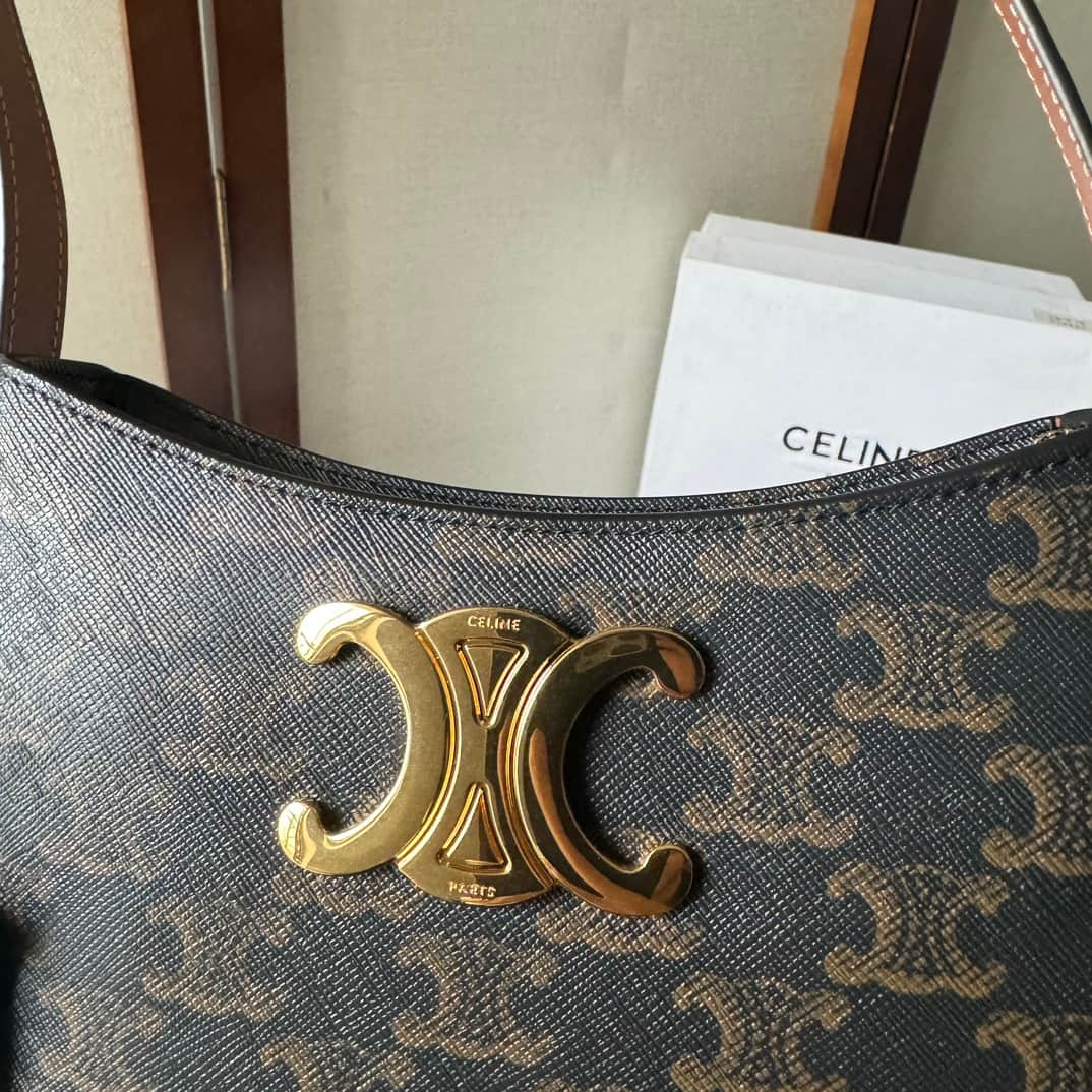 Celine Tilly bag in Triomphe Canvas High