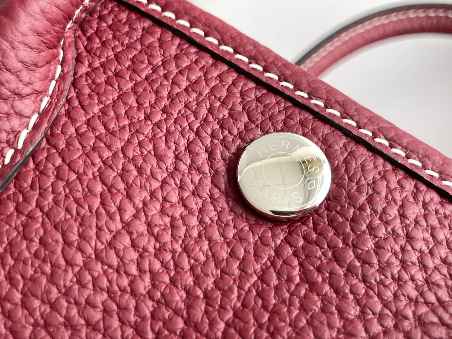 Hermes Garden Party 23 bag in Rouge H Togo Leather WAX High