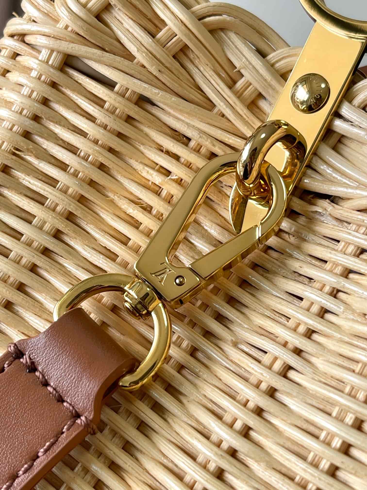 Louis Vuitton Capucines BB Cowhide and rattan M22173 Tan Top