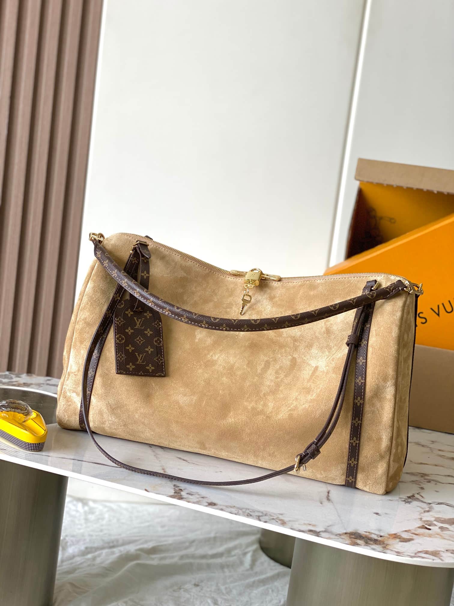 Louis Vuitton Express Travel Calfskin Hazelnut M26451 Brown TOP