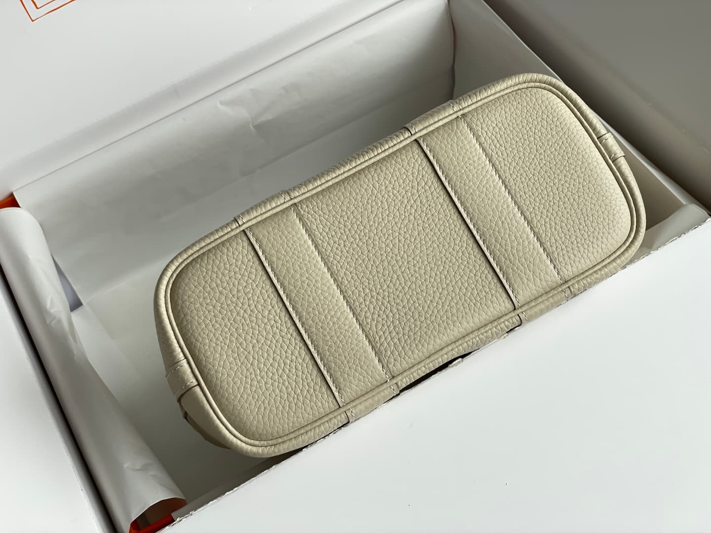 Hermes Garden Party 23 bag in Craie Togo Leather WAX High