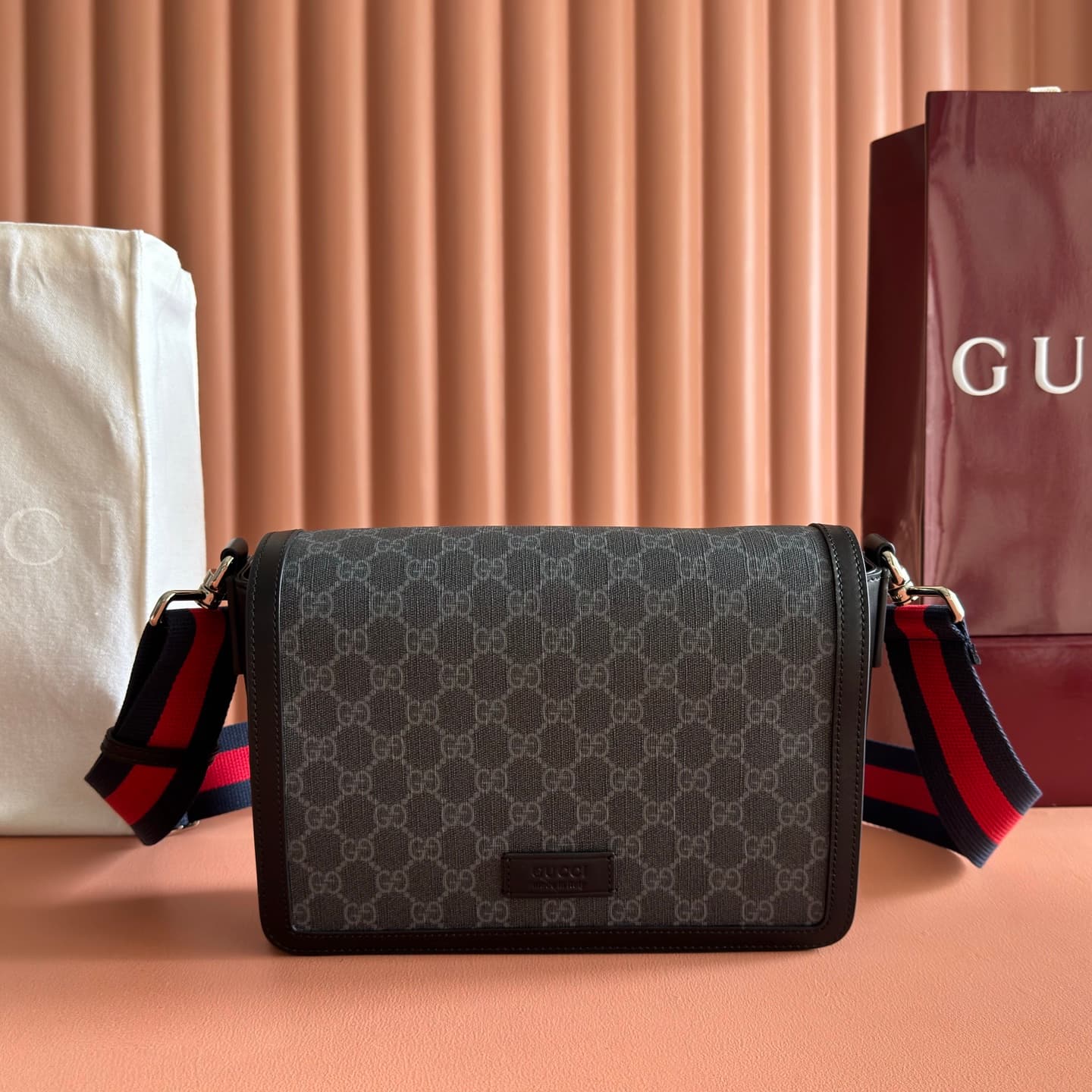 Gucci GG Supreme canvas messenger bag 771167 High
