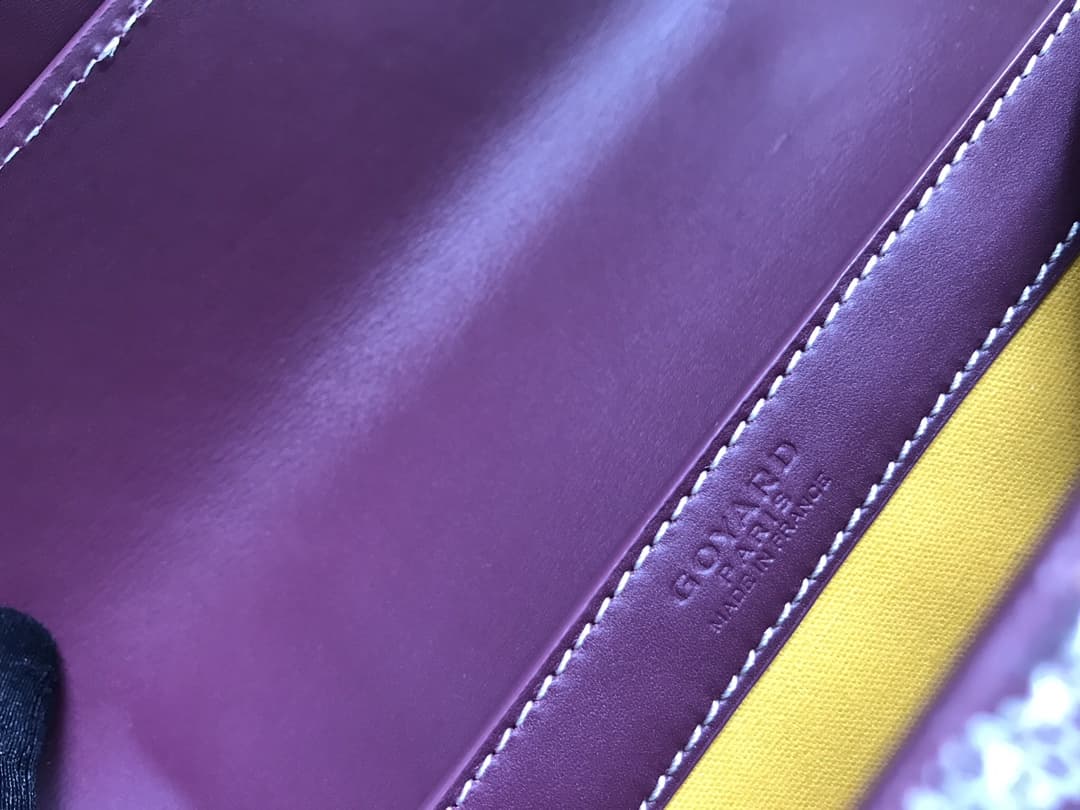Saïgon PM Bag Goyardine Canvas & Clamecy Cowhide Burgundy High
