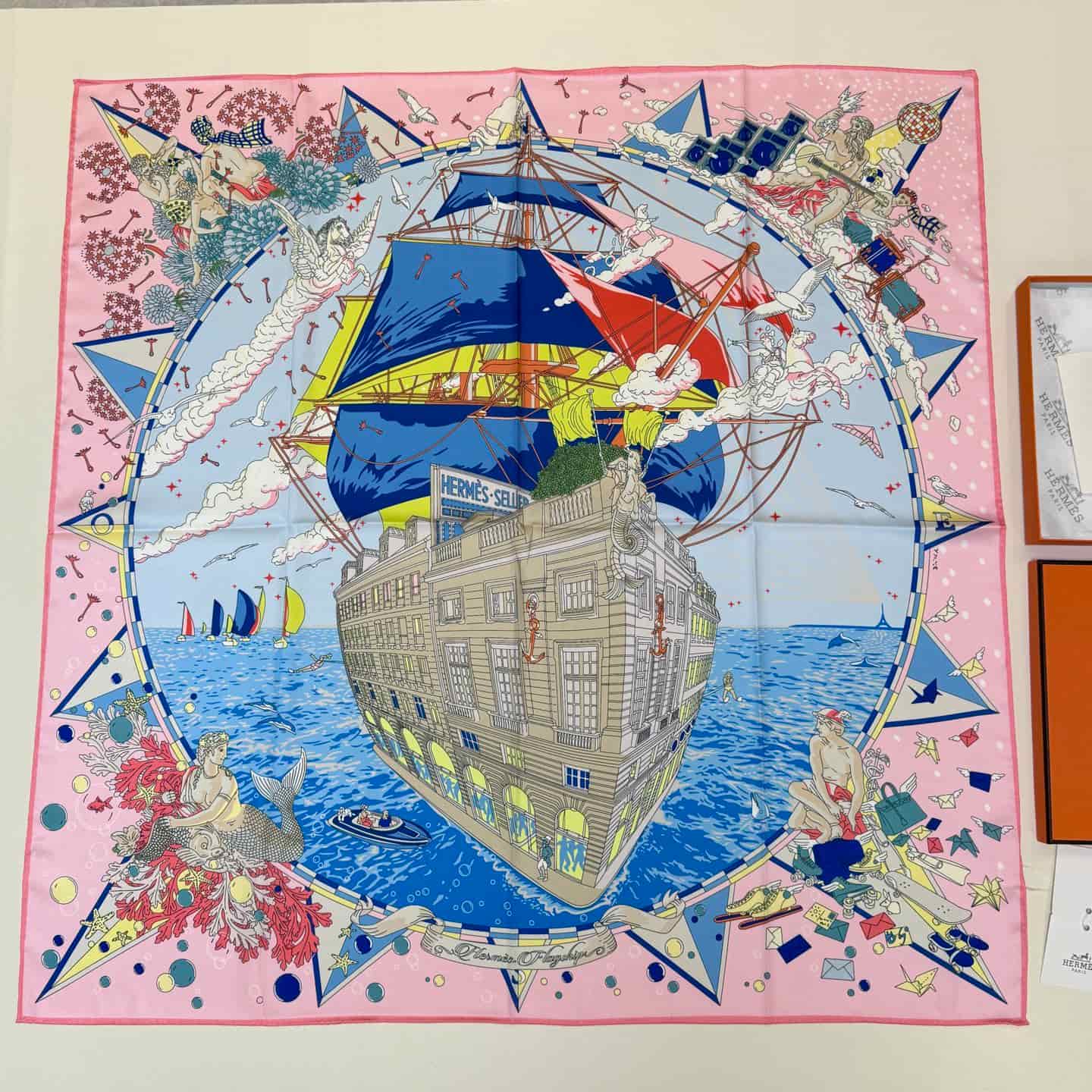 Hermes Silk Flagship Scarf 90