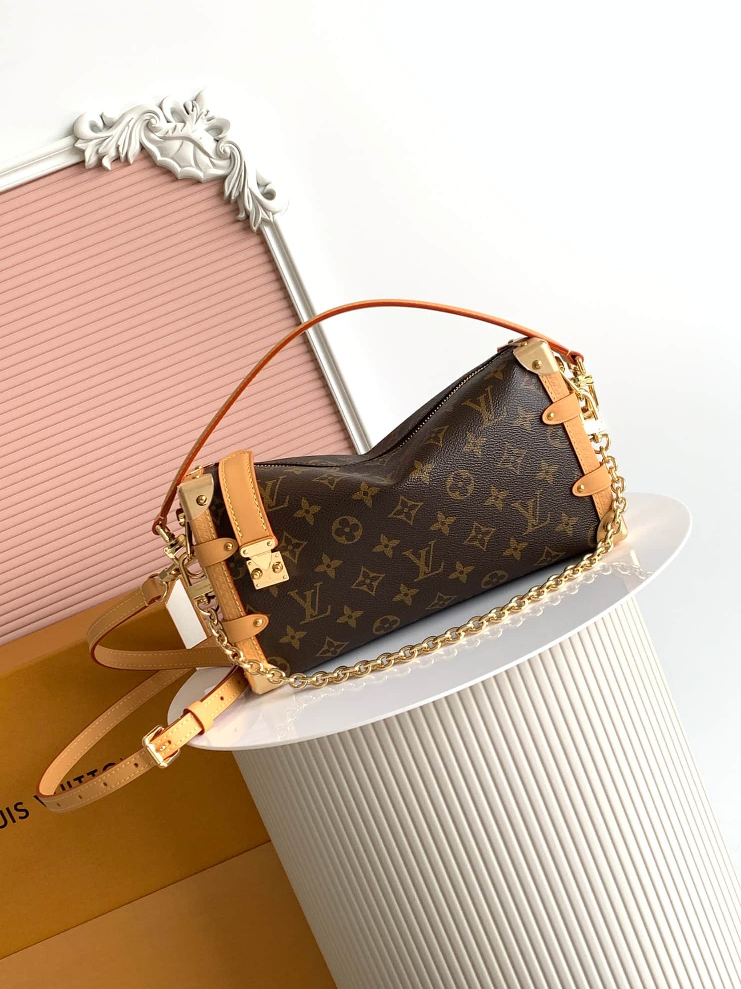 Louis Vuitton Side Trunk MM East West Monogram coated canvas M28385 High