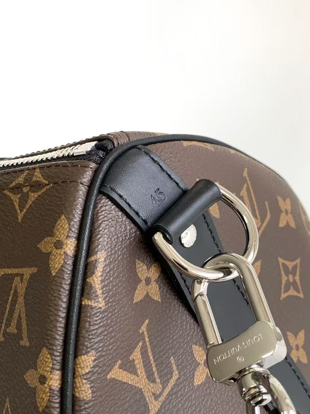 Louis Vuitton Keepall Bandoulière 45 MONOGRAM MACASSAR Coated Canvas M56711 High