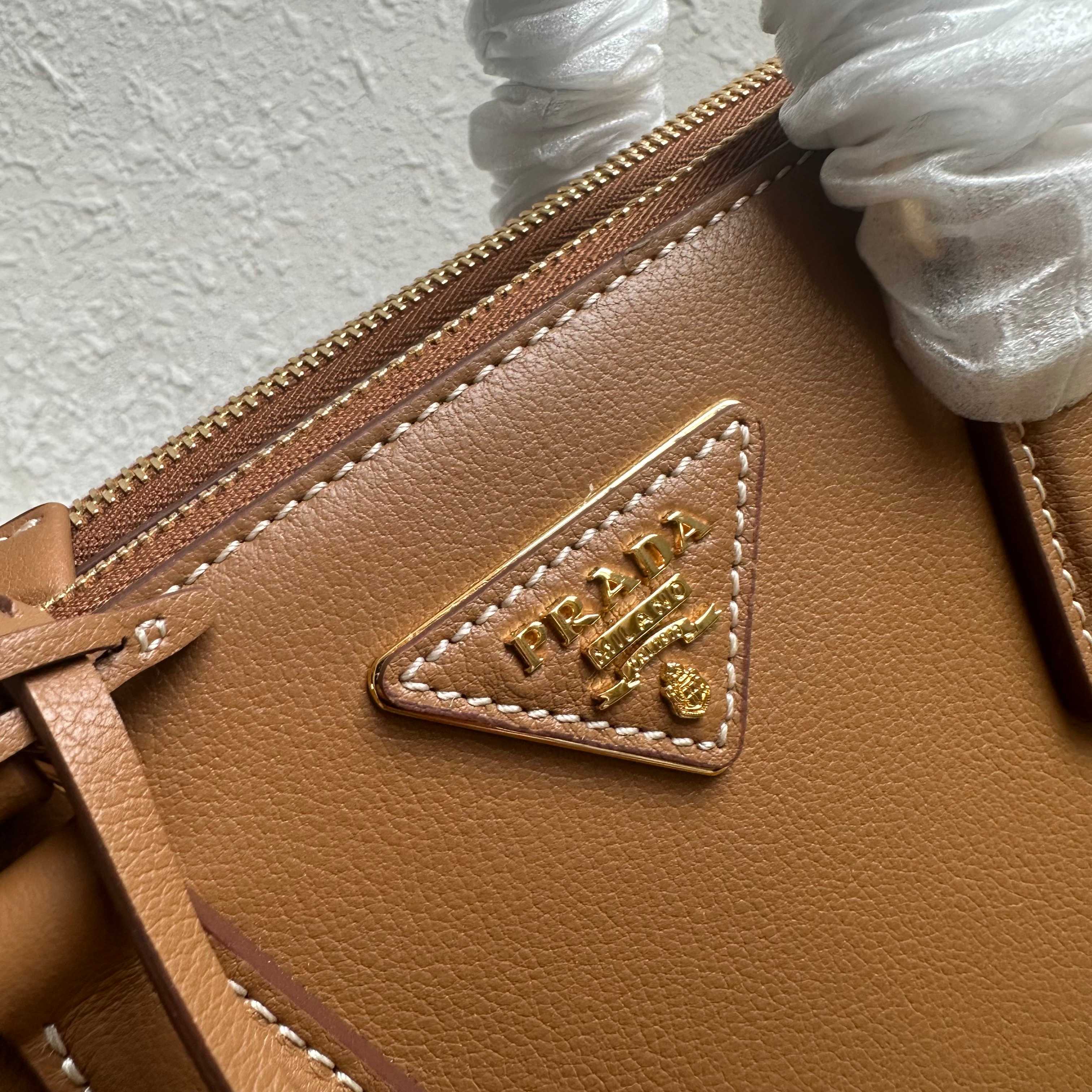Prada Galleria small Saffiano leather bag 1BA896 Caramel High