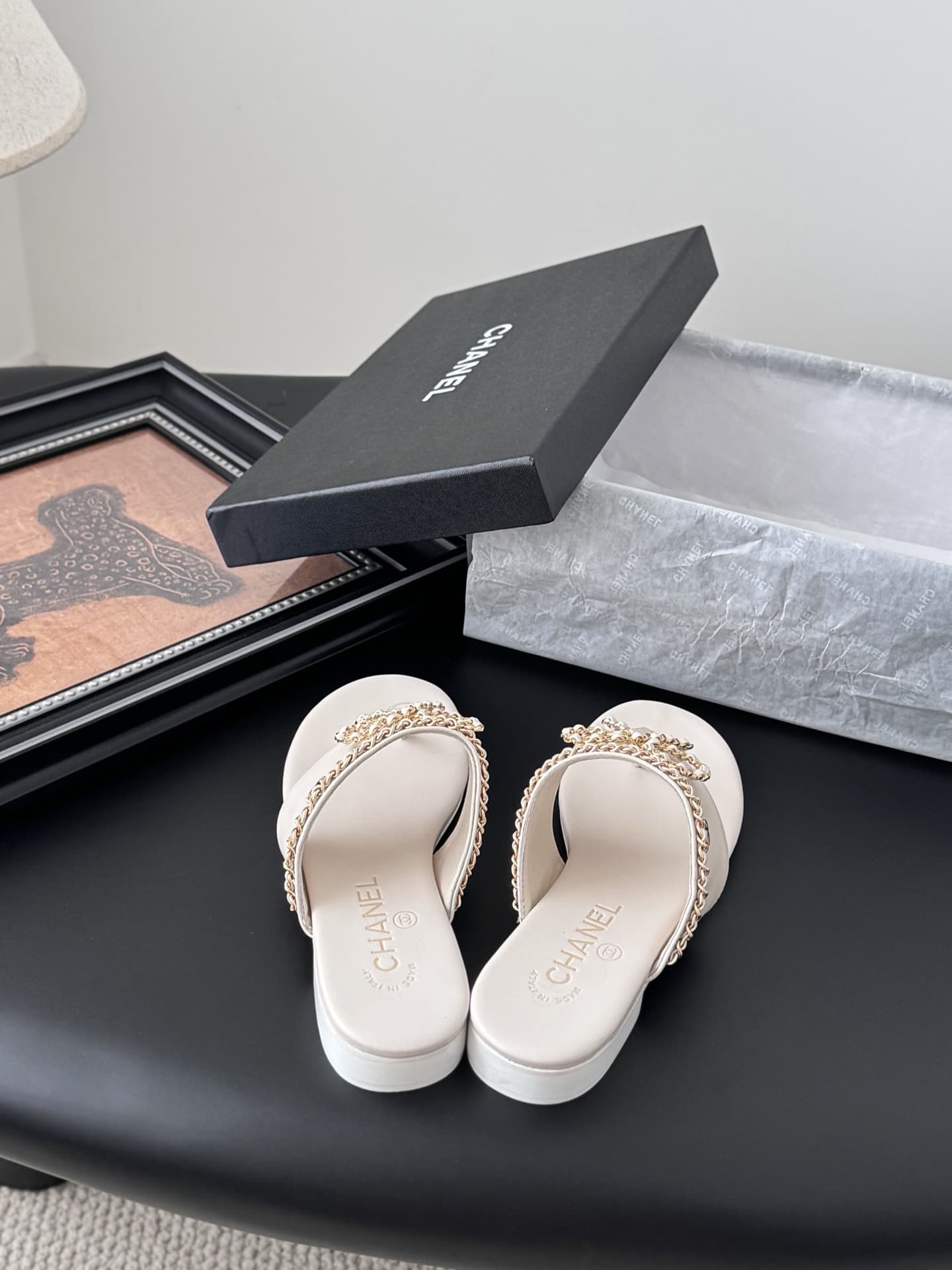 Chanel Pool Thong Mule Sandals Women