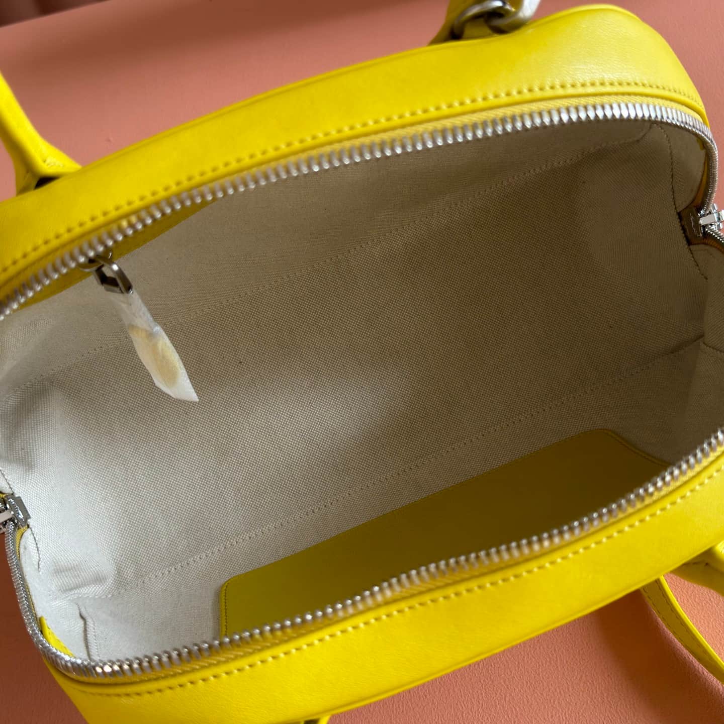 Miu Miu Vivant nappa leather bag Yellow 5BB199 TOP